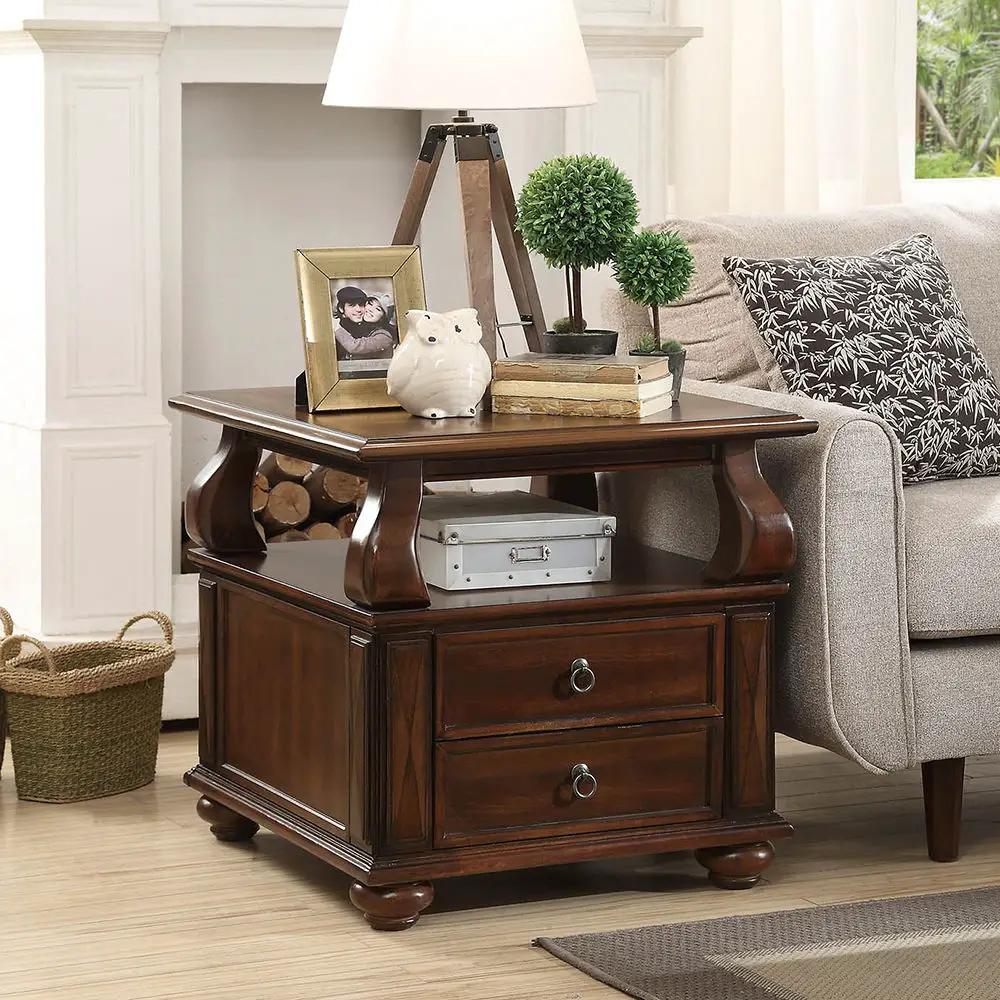 Amado - End Table - Walnut by Unique Piece Furniture