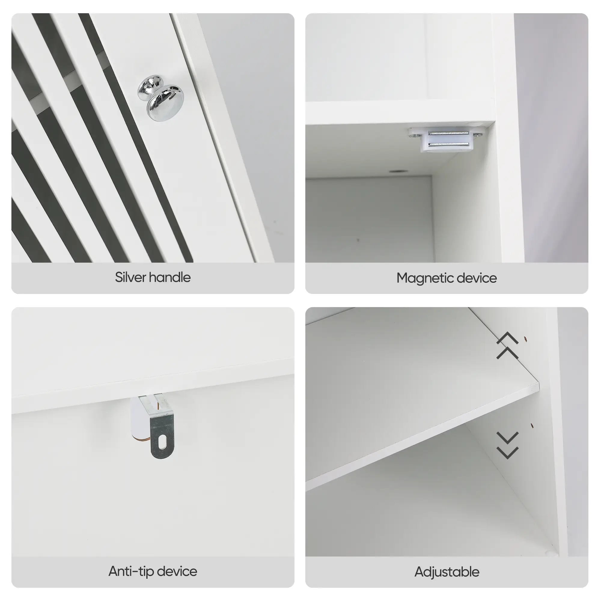 Bathroom Low Cabinet with Louvered Door by HouseOfZazla