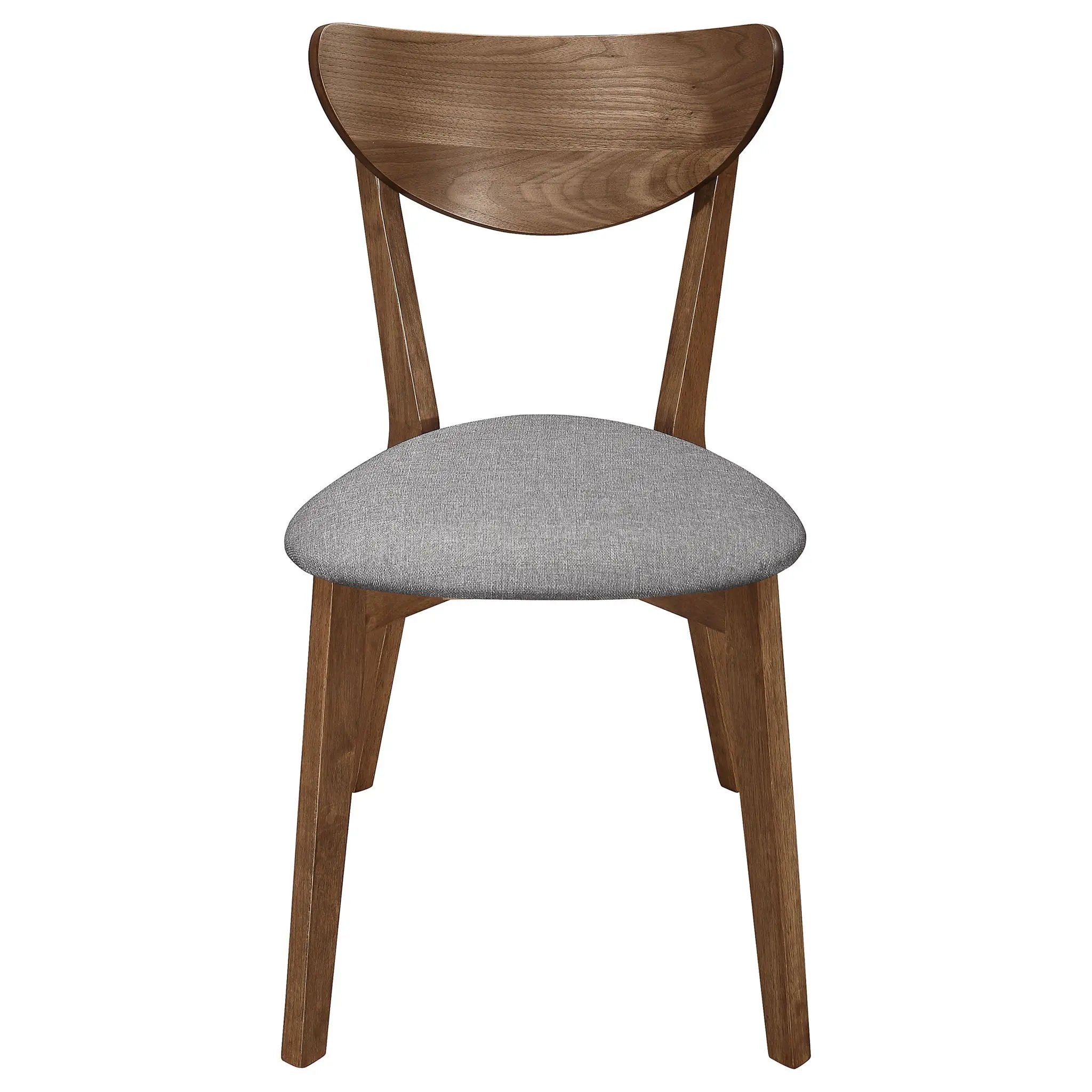 Alfredo Dining Side Chair Grey and Natural Walnut (Set of 2) by Unique Piece Furniture
