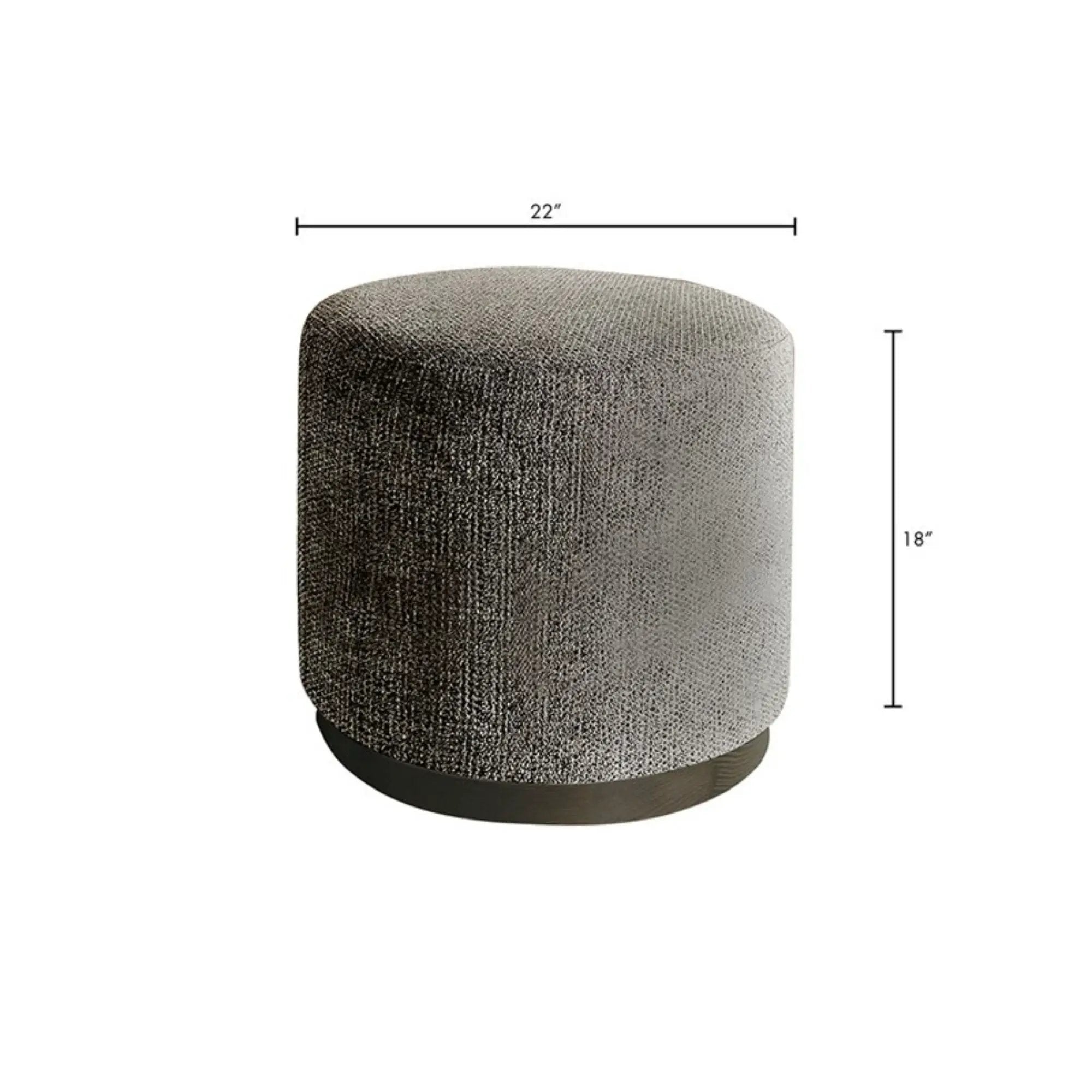 Oval Accent Ottoman - Brown by Unique Piece Furniture