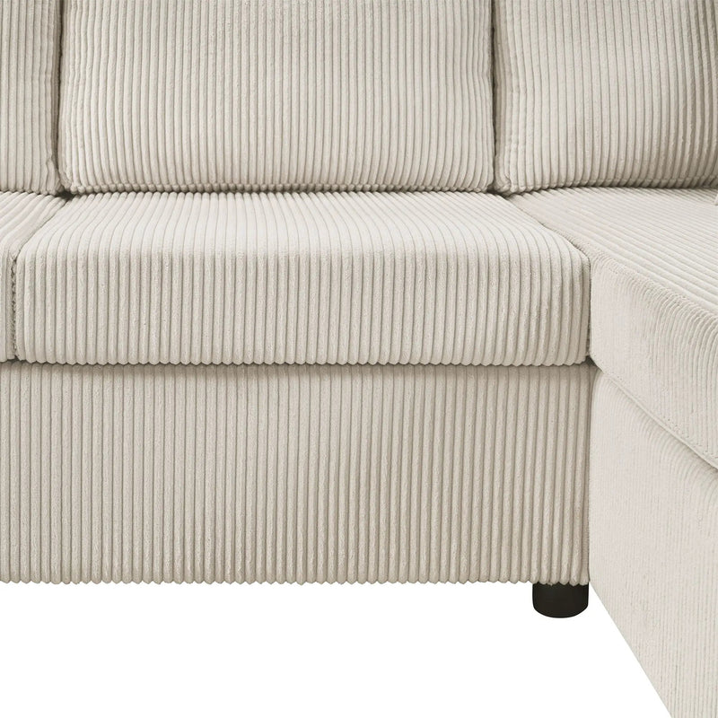 Oversized Sectional U-Shaped Sofa With Chaise Lounge And Three Soft Throw Pillows by HouseOfZazla