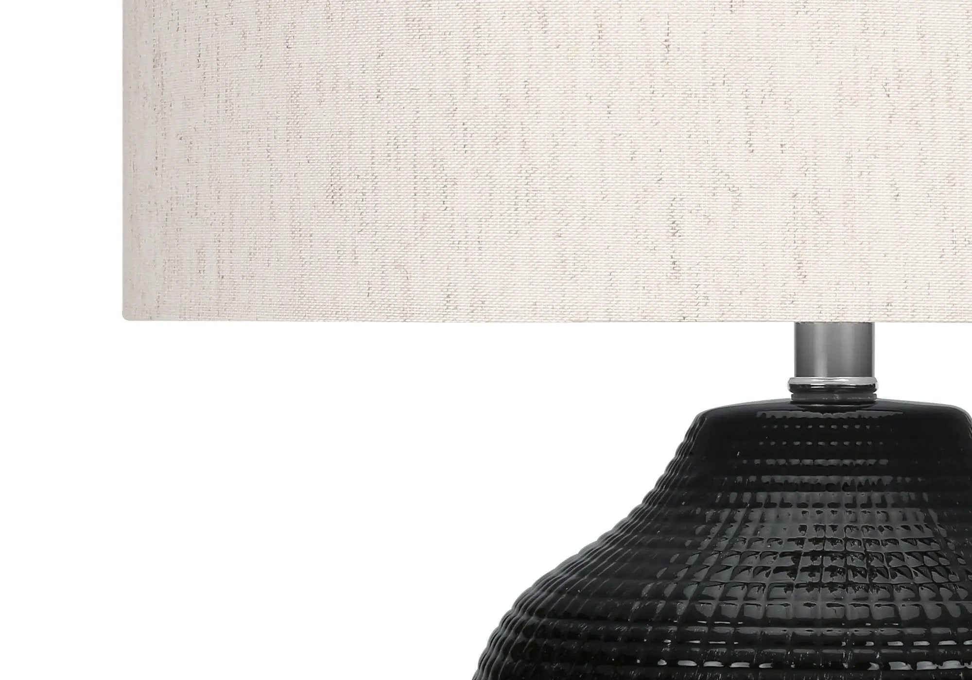 Lighting, Table Lamp, Ceramic, Contemporary - Black / Cream by HouseOfZazla