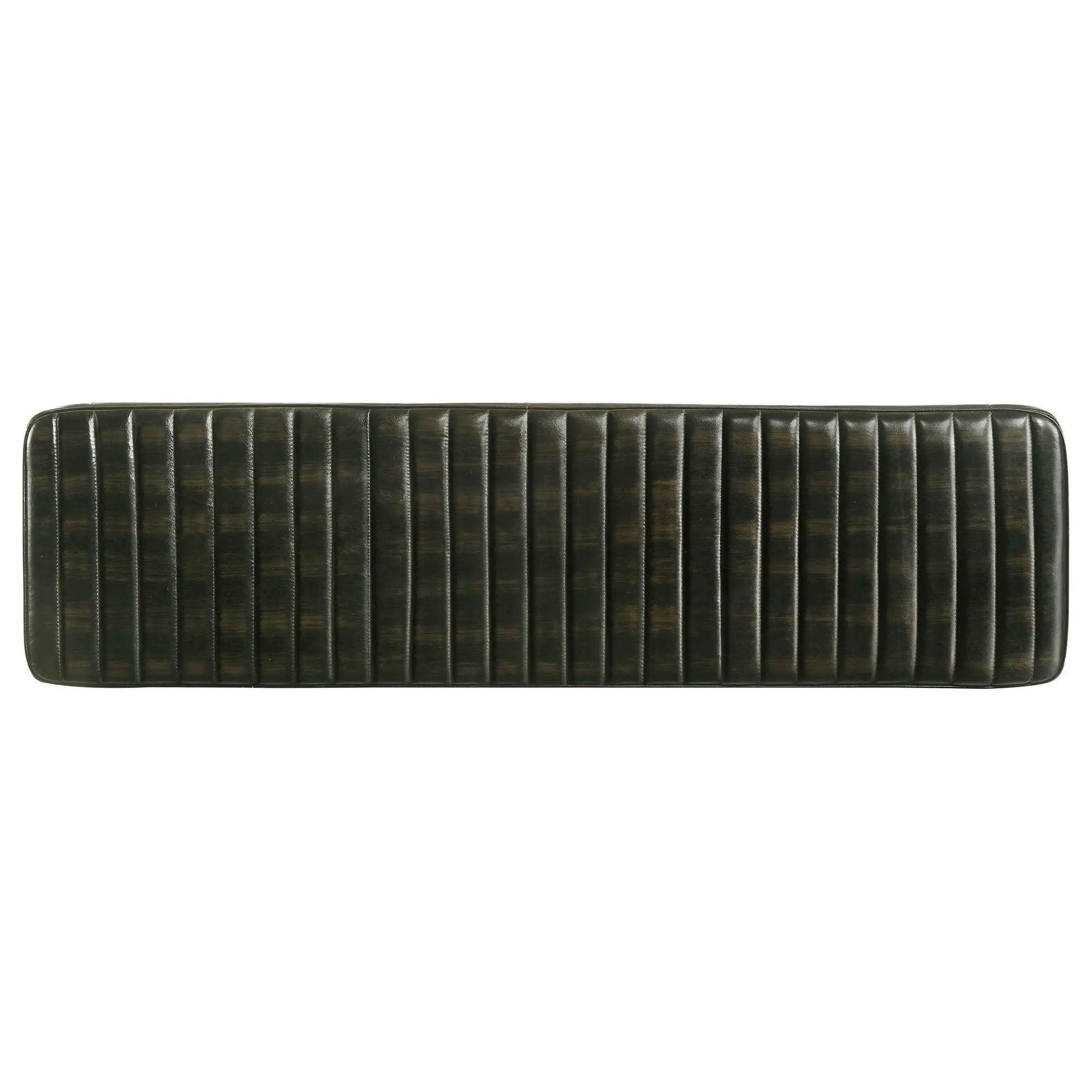 Misty Leather Upholstered Dining Bench Antique Espresso by Unique Piece Furniture