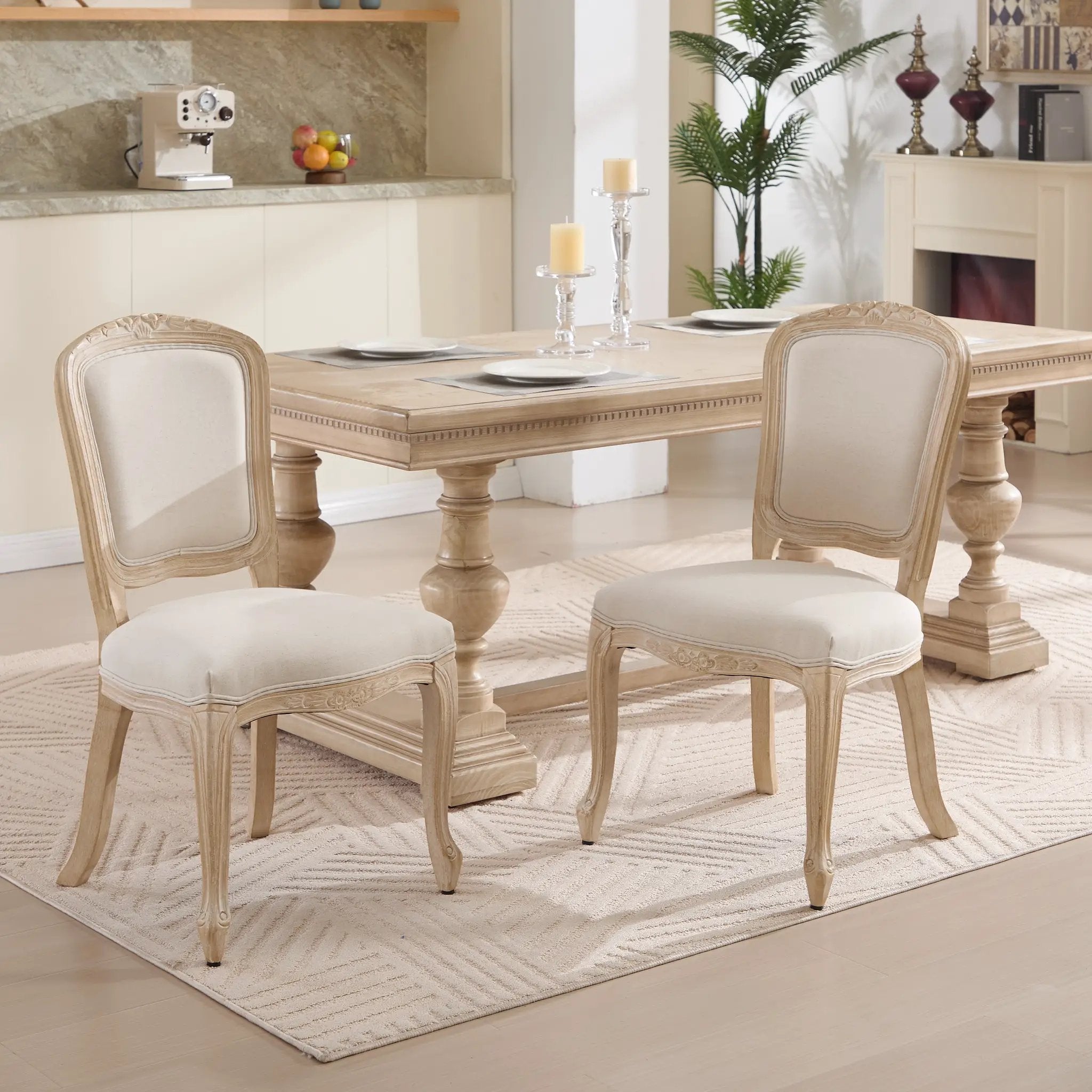 French Country Dining Chairs Set of 2 by HouseOfZazla