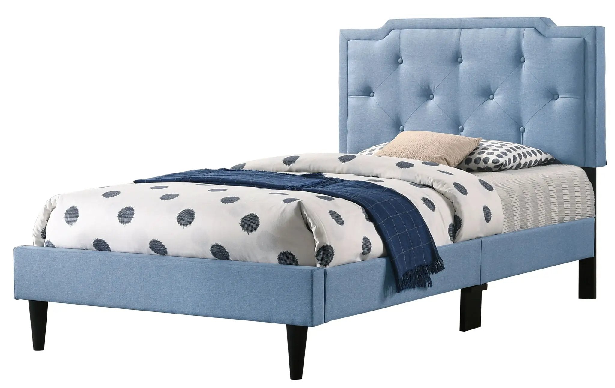 Button Tufted Bed Charming For Cozy Spaces by Unique Piece Furniture