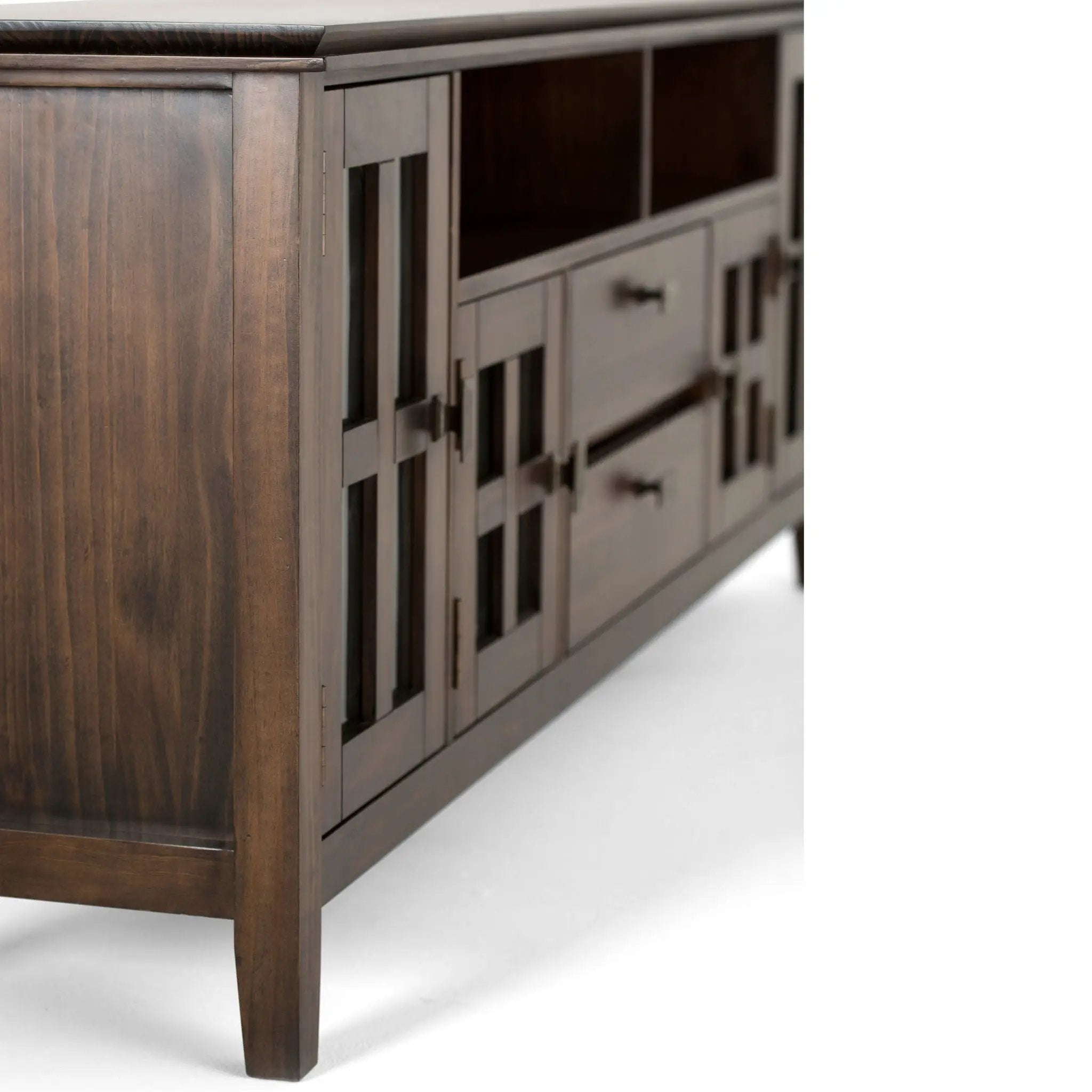Artisan - TV Media Stand - Natural Aged Brown by HouseOfZazla