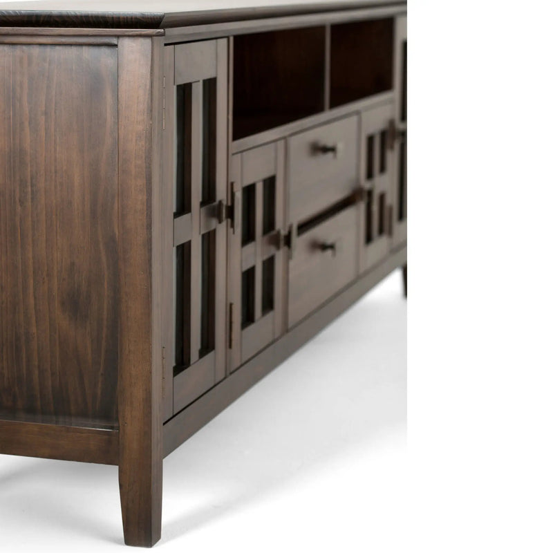 Artisan - TV Media Stand - Natural Aged Brown by HouseOfZazla