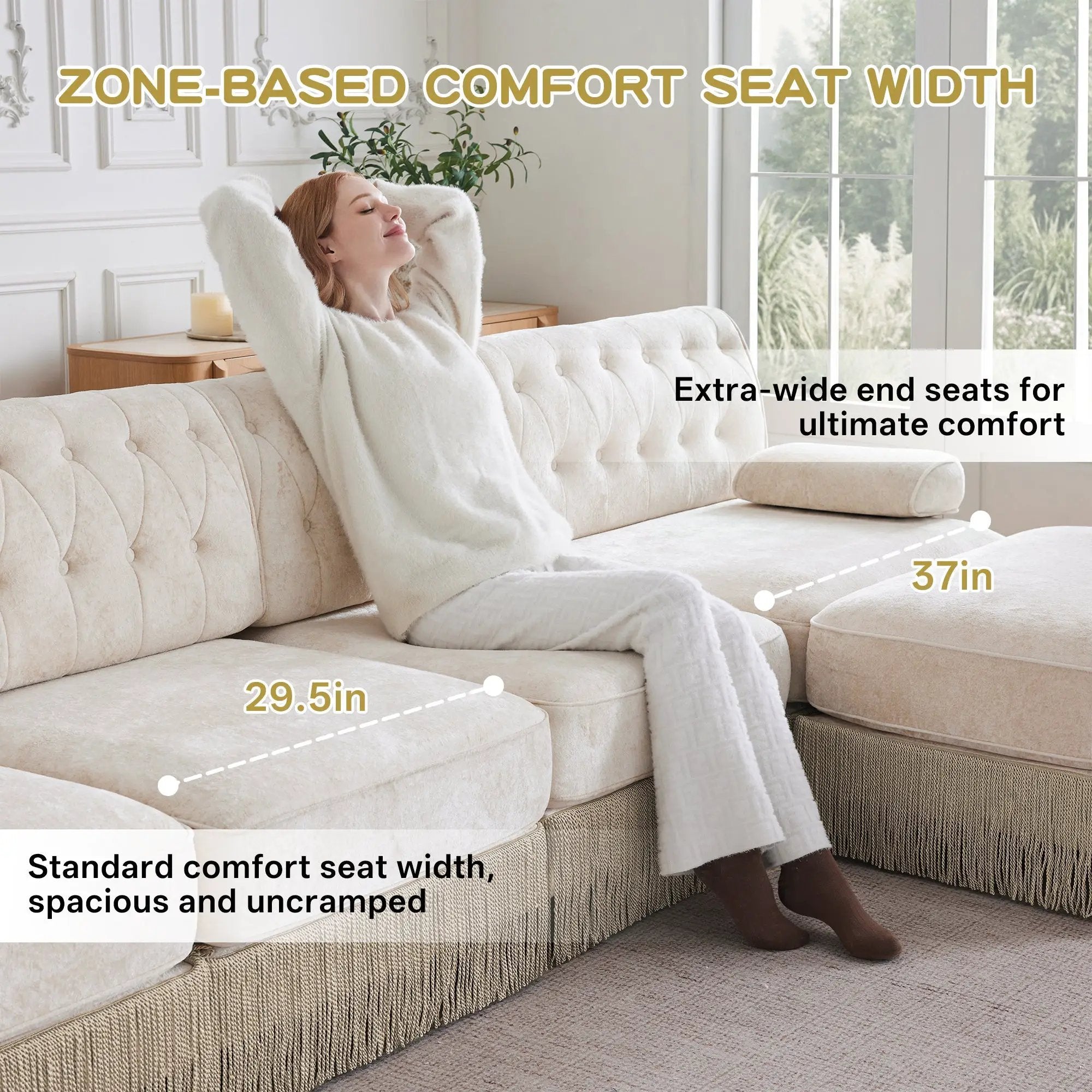 Soft Velvet Chesterfield Style Sofa by HouseOfZazla
