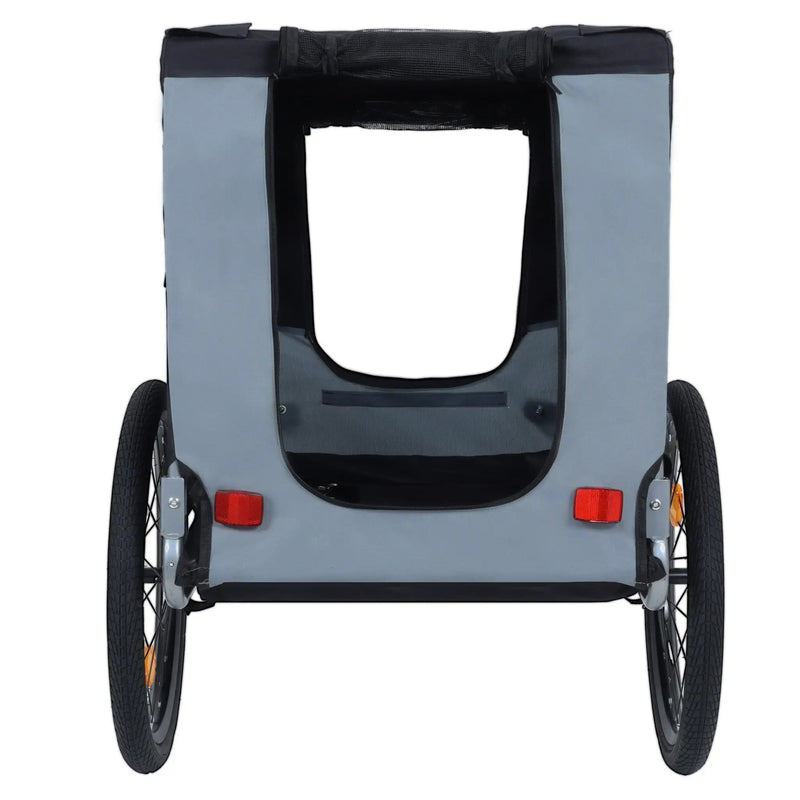 Large Folding Bike Trailer for Dogs – 66LB Capacity All-Terrain Pet Carrier by HouseOfZazla