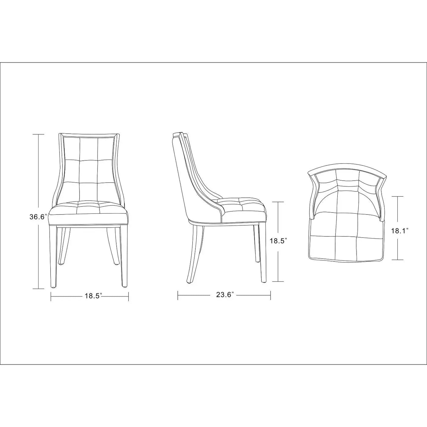 Fifth Avenue - Dining Chair (Set of 2) by HouseOfZazla