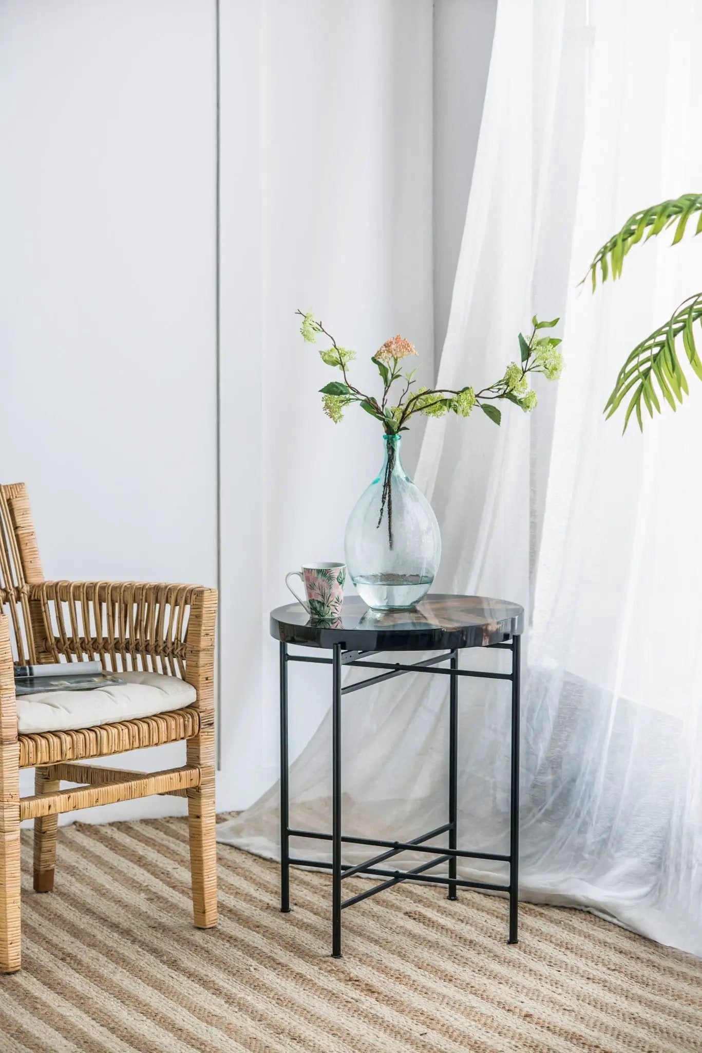 Side Table - Black / Brown by HouseOfZazla