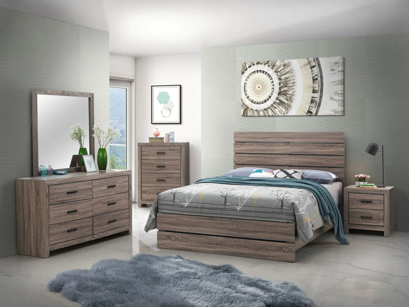 Brantford 5-piece Eastern King Bedroom Set Barrel Oak by Unique Piece Furniture