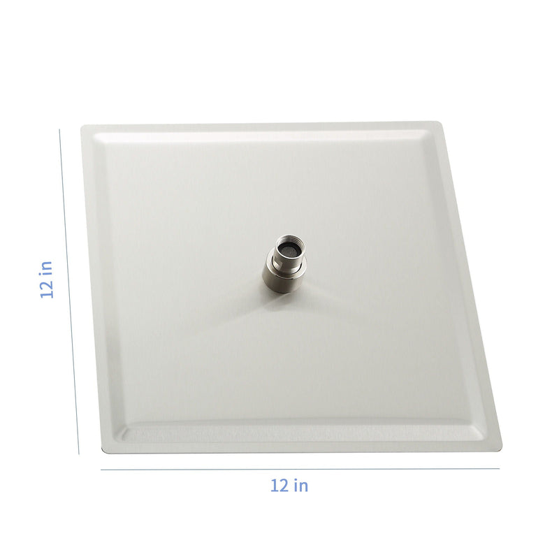 Ultra Thin Square Rainfall Shower Head Stainless Steel, Wall Or Ceiling Mount by HouseOfZazla
