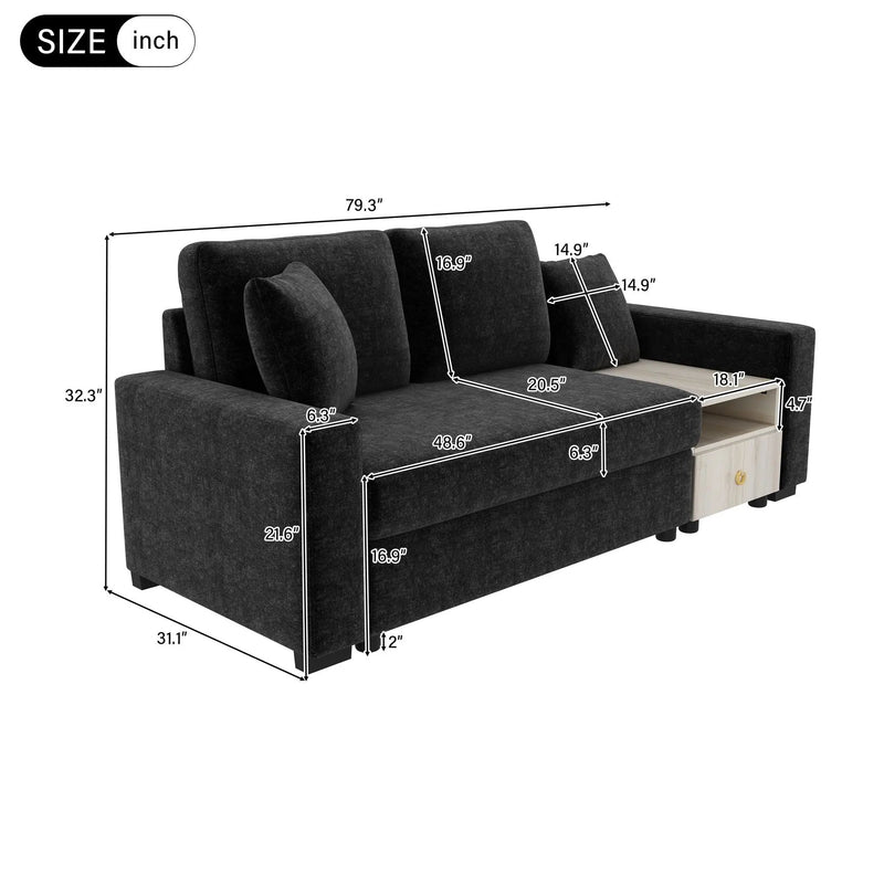 Modular Sofa Couch With Storage Armrest And Center Console by HouseOfZazla