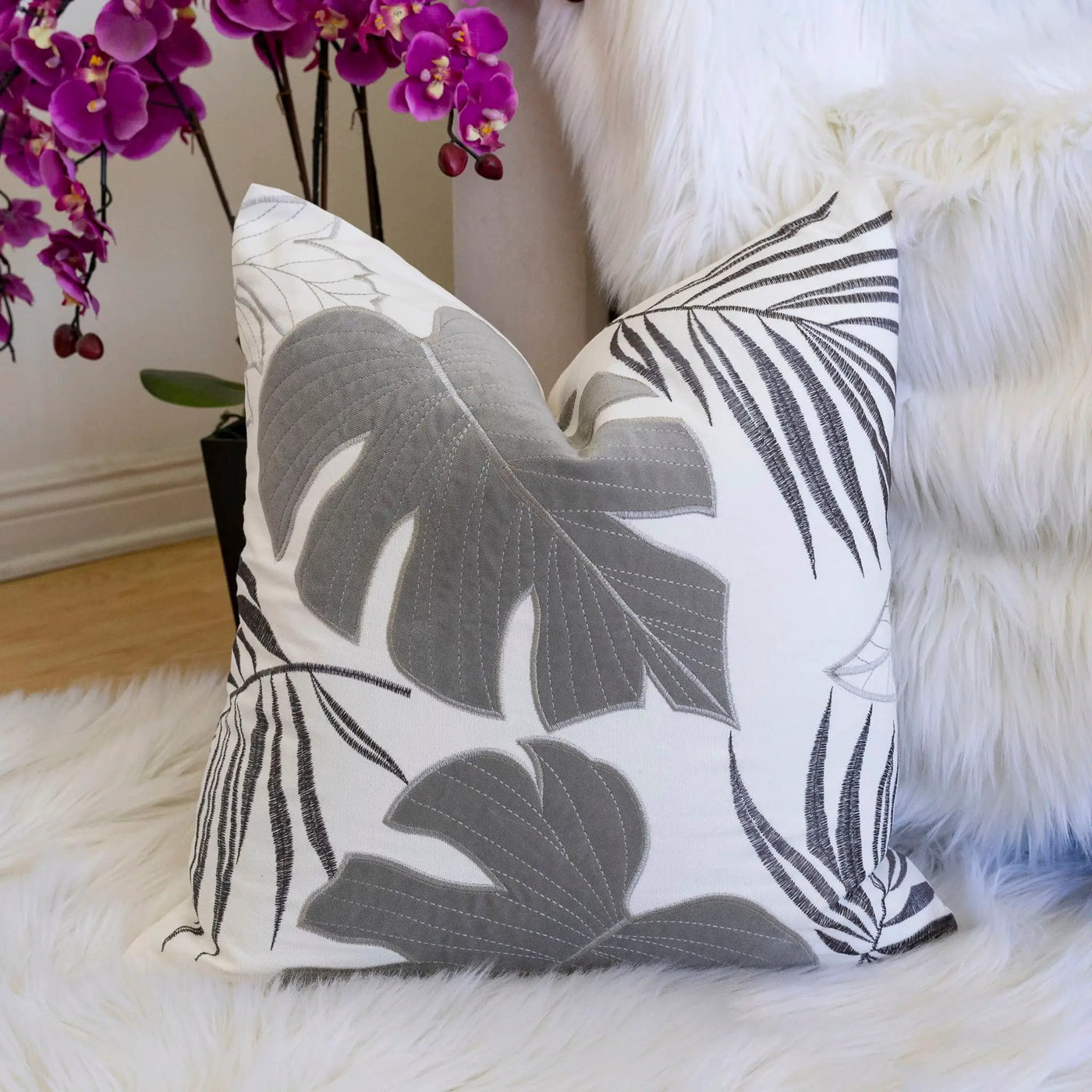 Autumn Vibes Leaf Accent Pillow by HouseOfZazla