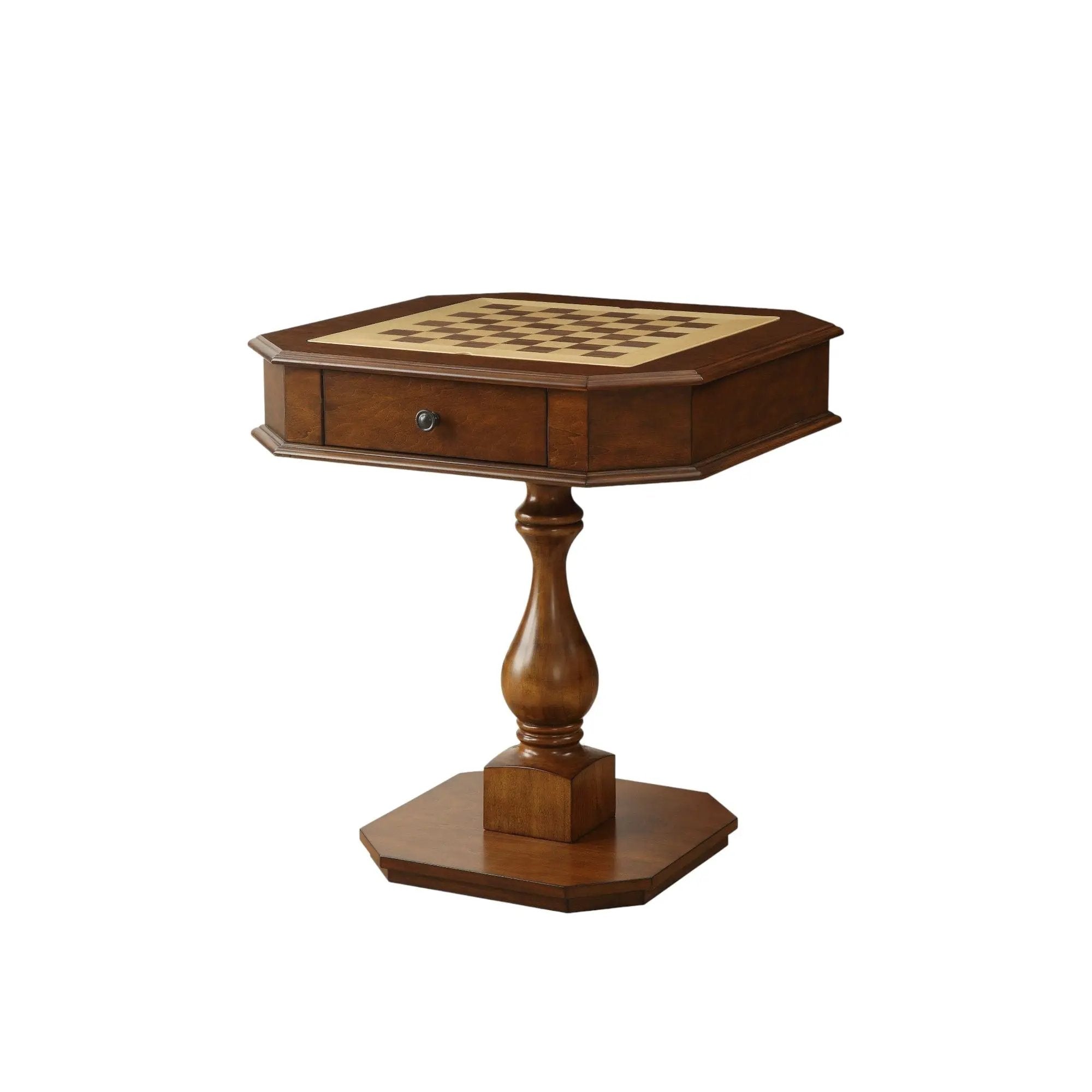 Bishop - Reversible Chess Checker Game Table With Game Tray (Chess Fingures Not Included) by HouseOfZazla