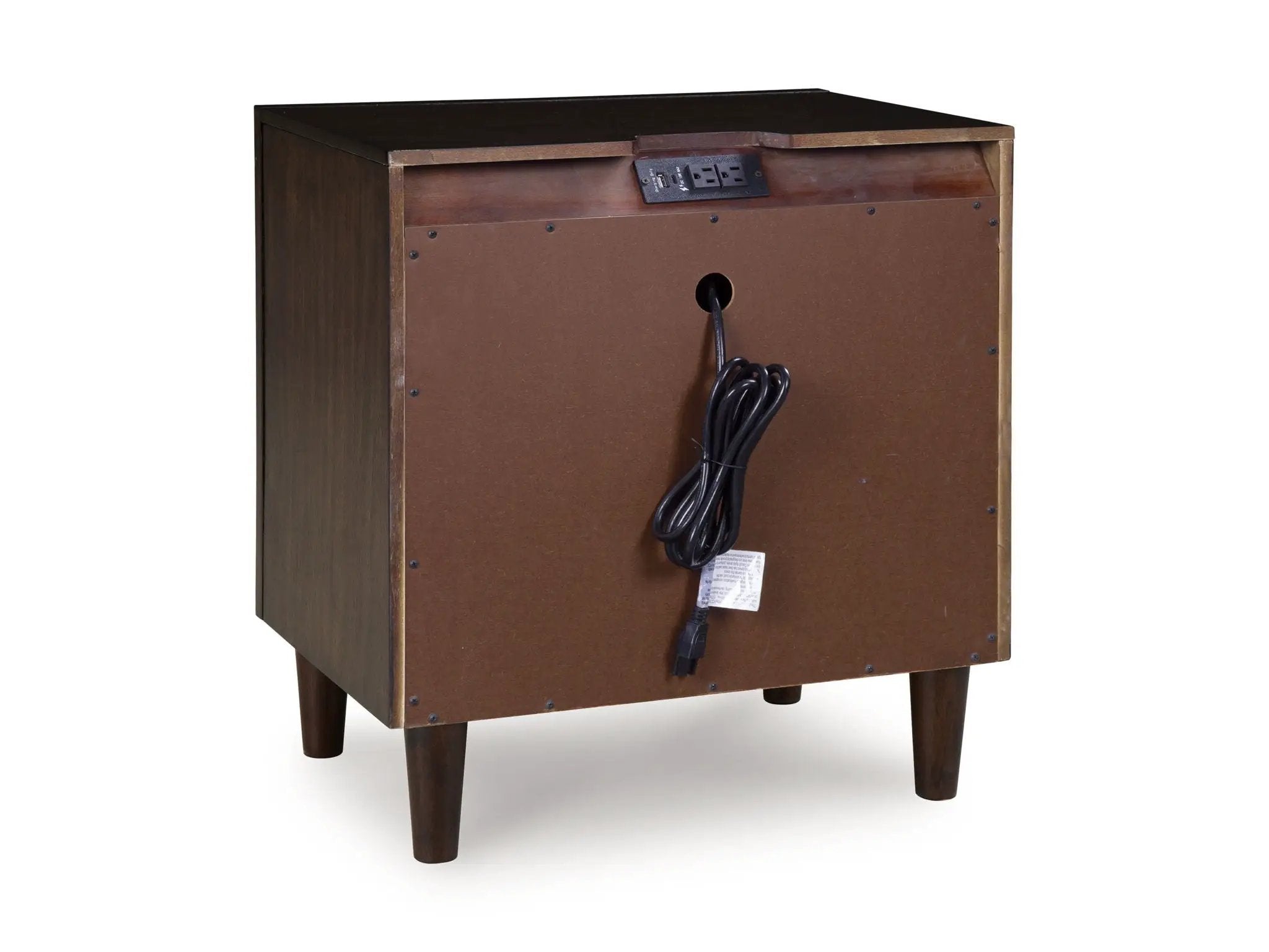 Dantenton - Two Drawer Night Stand - Merlot by Unique Piece Furniture
