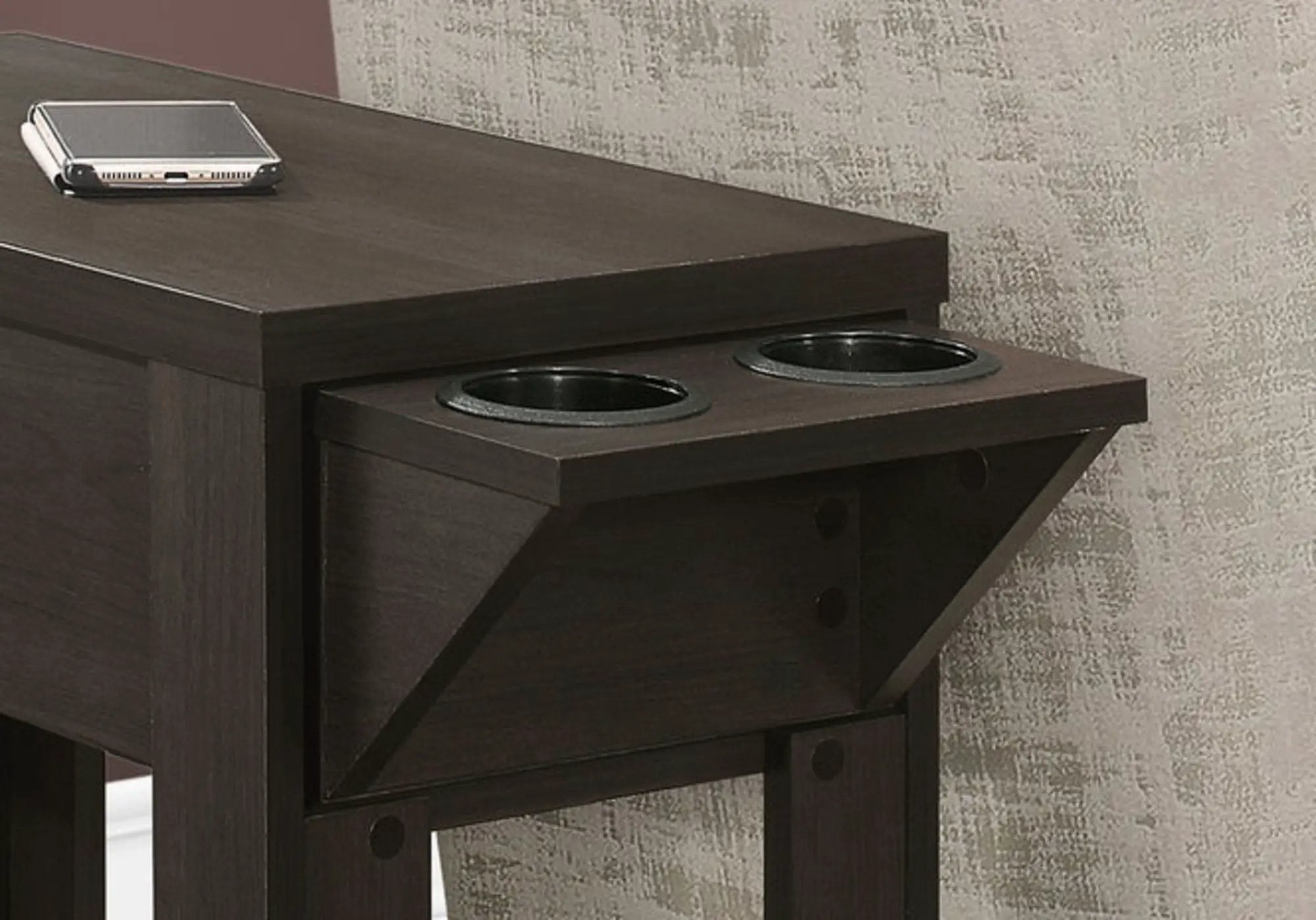 Accent Side Table, Storage, Lamp, Transitional Space-Saving Design by Unique Piece Furniture