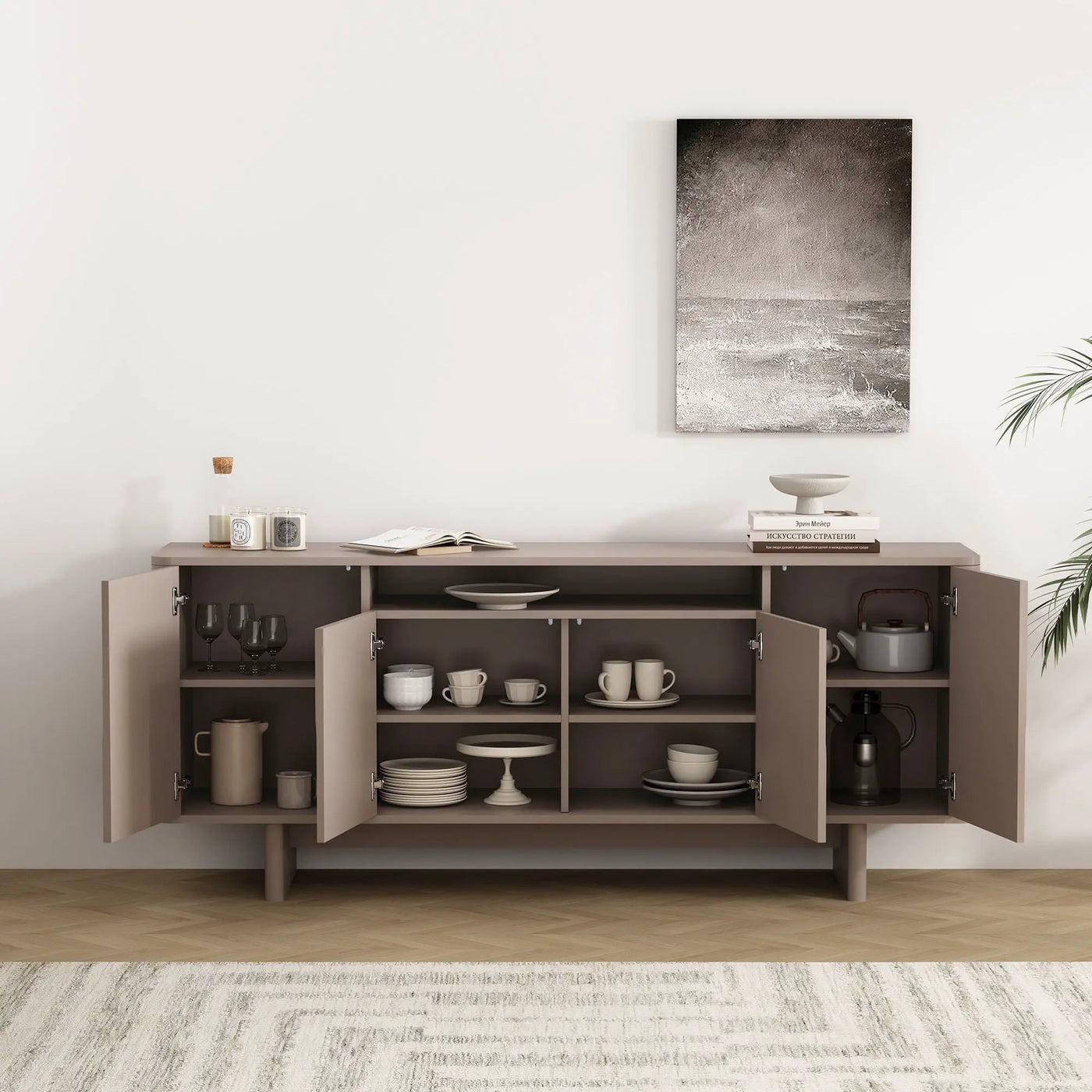 Ella - Sideboard With Adjustable Shelves by HouseOfZazla