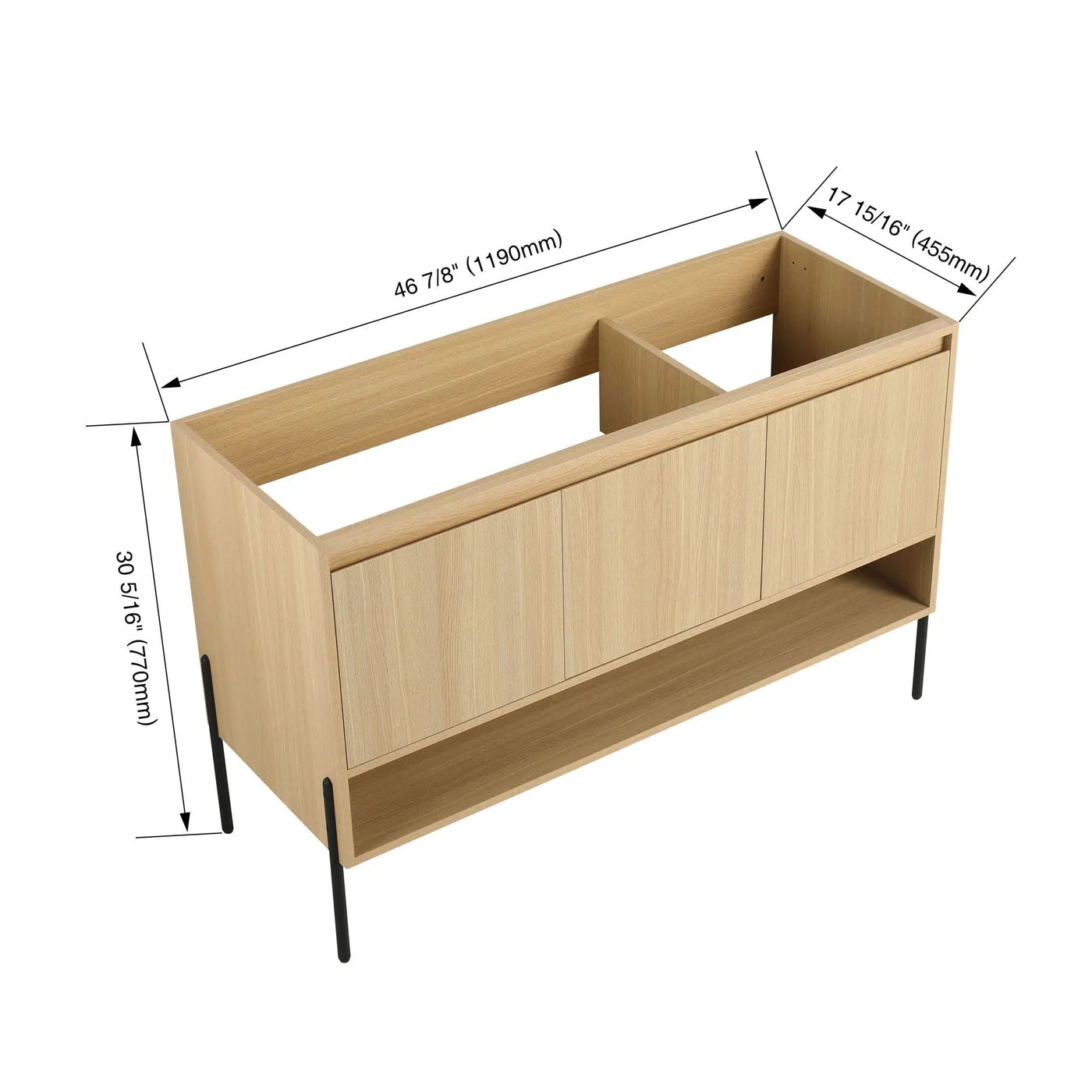 Freestanding Bathroom Vanity & Soft Close Cabinet Doors by HouseOfZazla