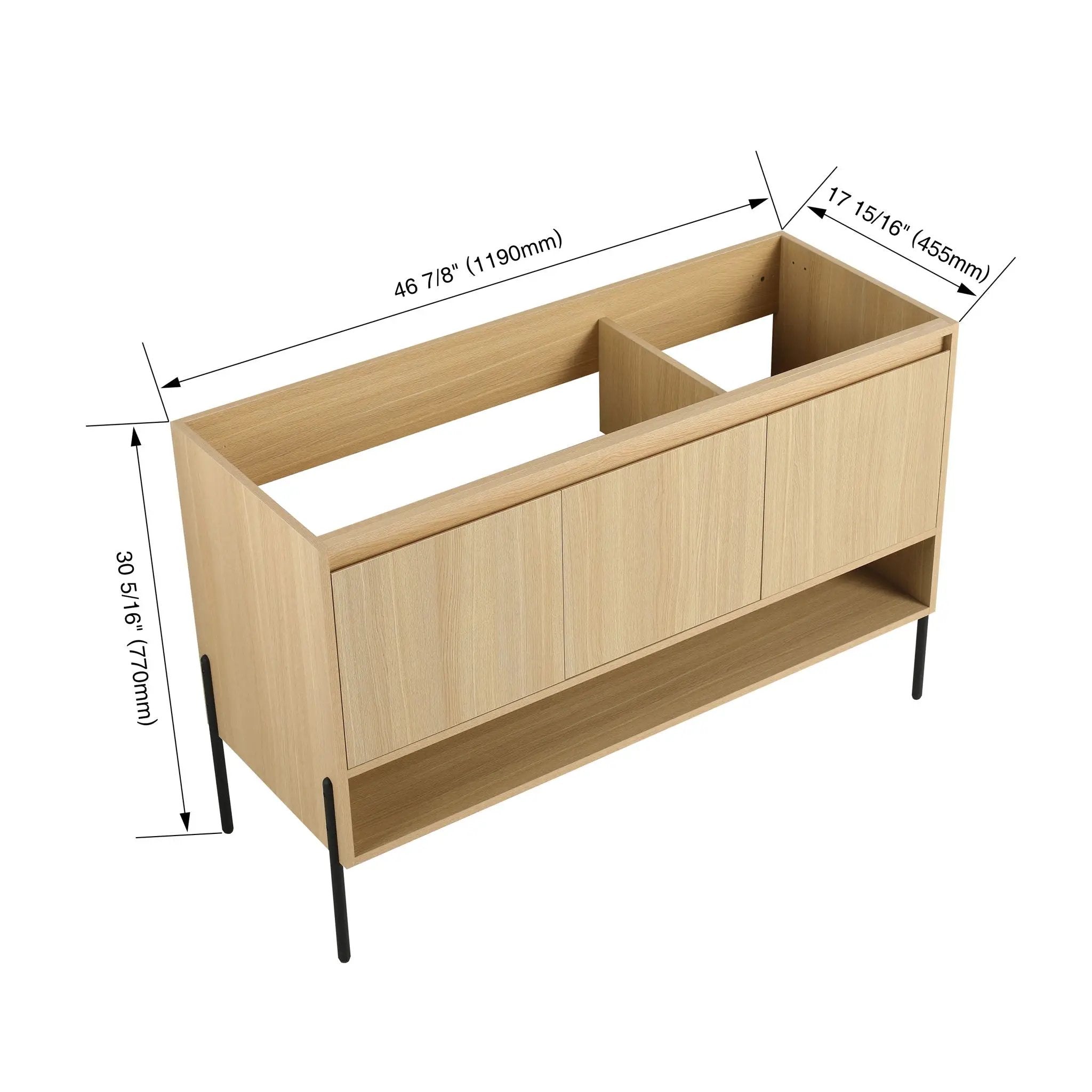 Freestanding Bathroom Vanity & Soft Close Cabinet Doors by HouseOfZazla
