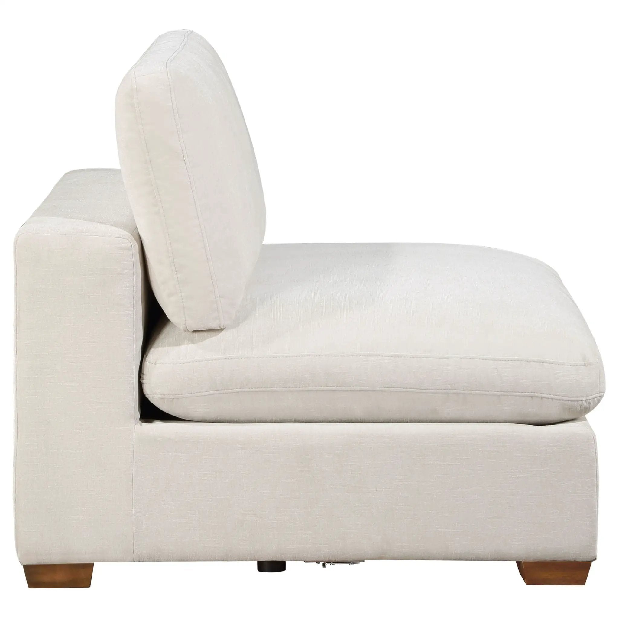 Lakeview 5-piece Upholstered Modular Sectional Sofa Ivory by Unique Piece Furniture
