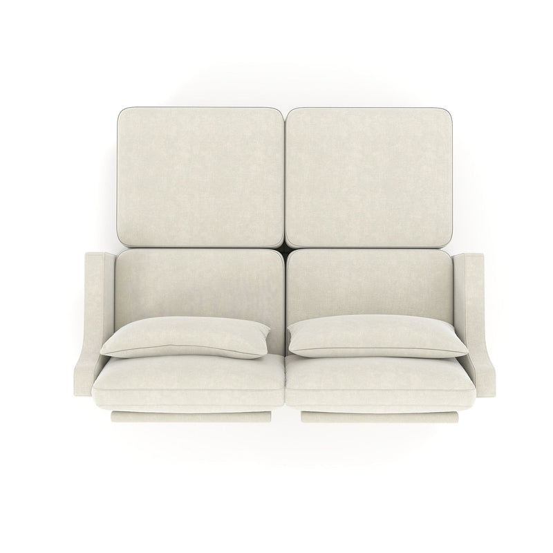 Stylish Sofa With Ottoman And Lumbar Pillows, Ergonomic Design by HouseOfZazla
