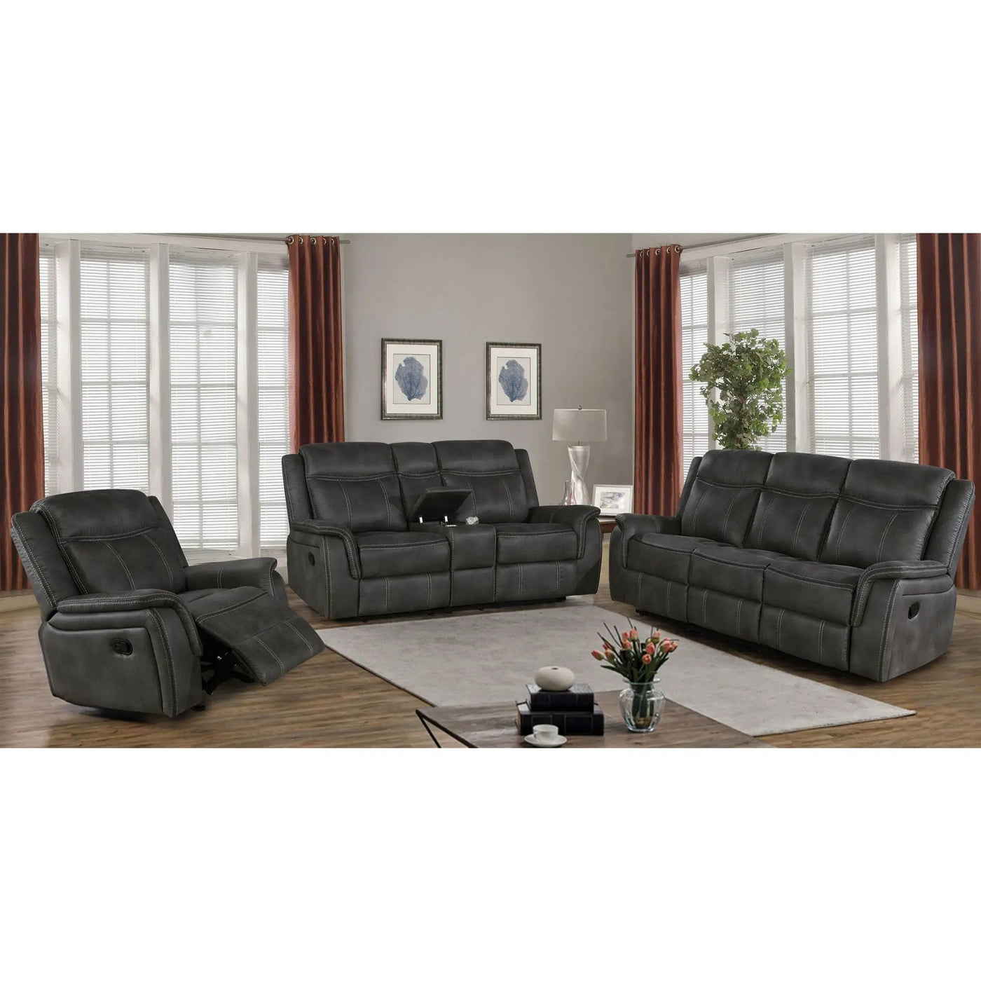 Franklin - Reclining Sofa Set by HouseOfZazla
