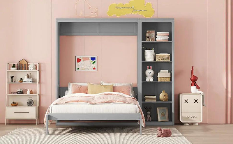 Murphy Wall Bed With Shelves by HouseOfZazla