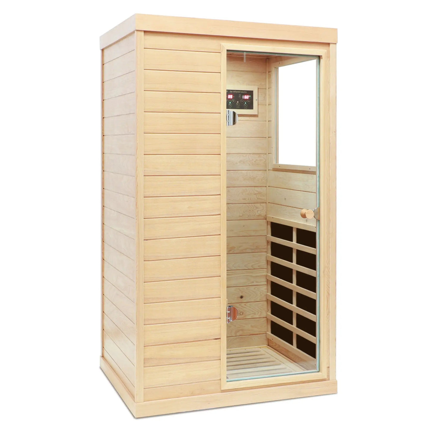 Hemlock Mini 1 Person Far Infrared Door Indoor Sauna Room by HouseOfZazla