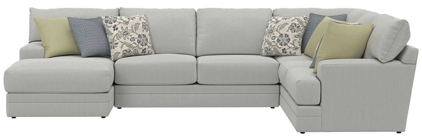 Stockbridge - Sectional With Comfort Coil Seating And 9 Accent Pillows Included by Unique Piece Furniture