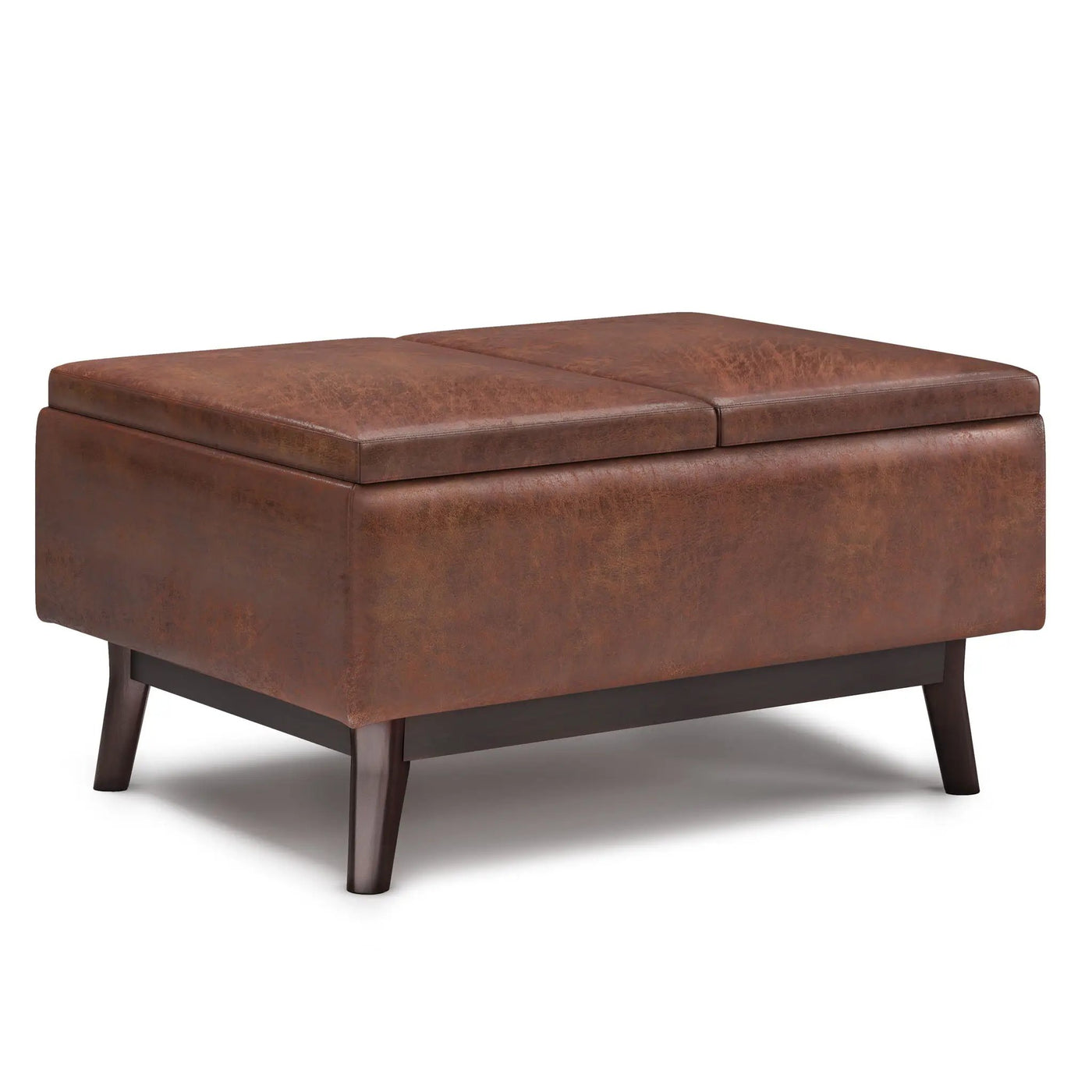 Owen - Tray Top Small Coffee Table Upholstered Storage Ottoman by Unique Piece Furniture