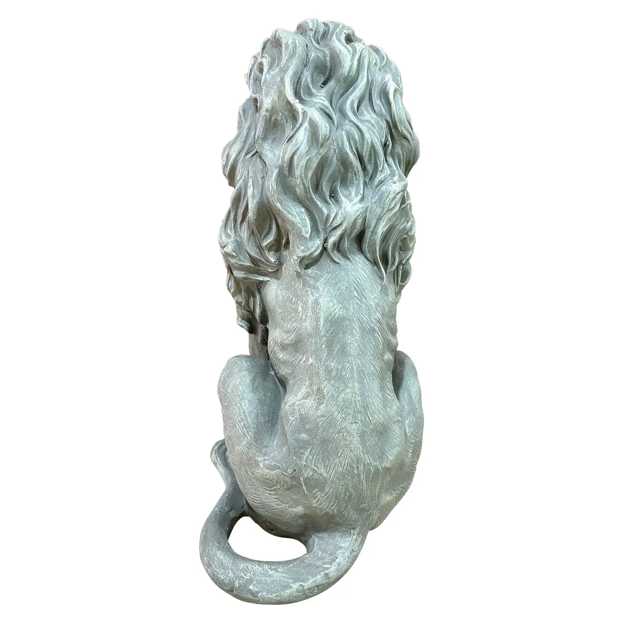 Magnesium Oxide Sitting Lion Statue by HouseOfZazla