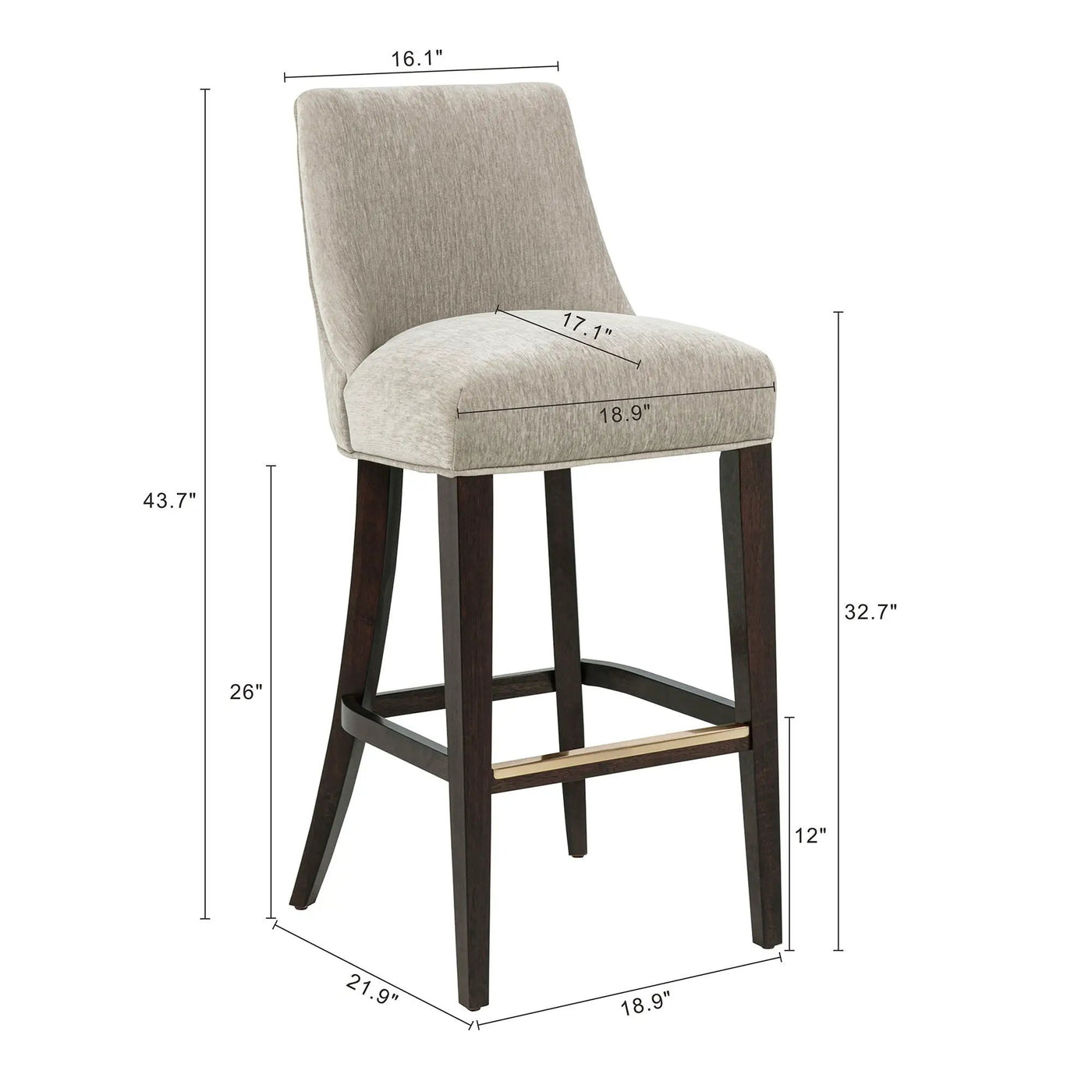 Beever - Barstool With Backrest by HouseOfZazla