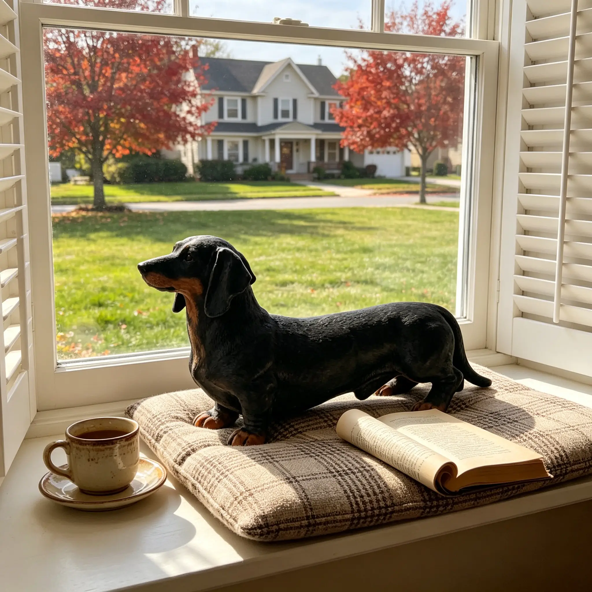 26" Black And Tan Dachshund Statue by HouseOfZazla