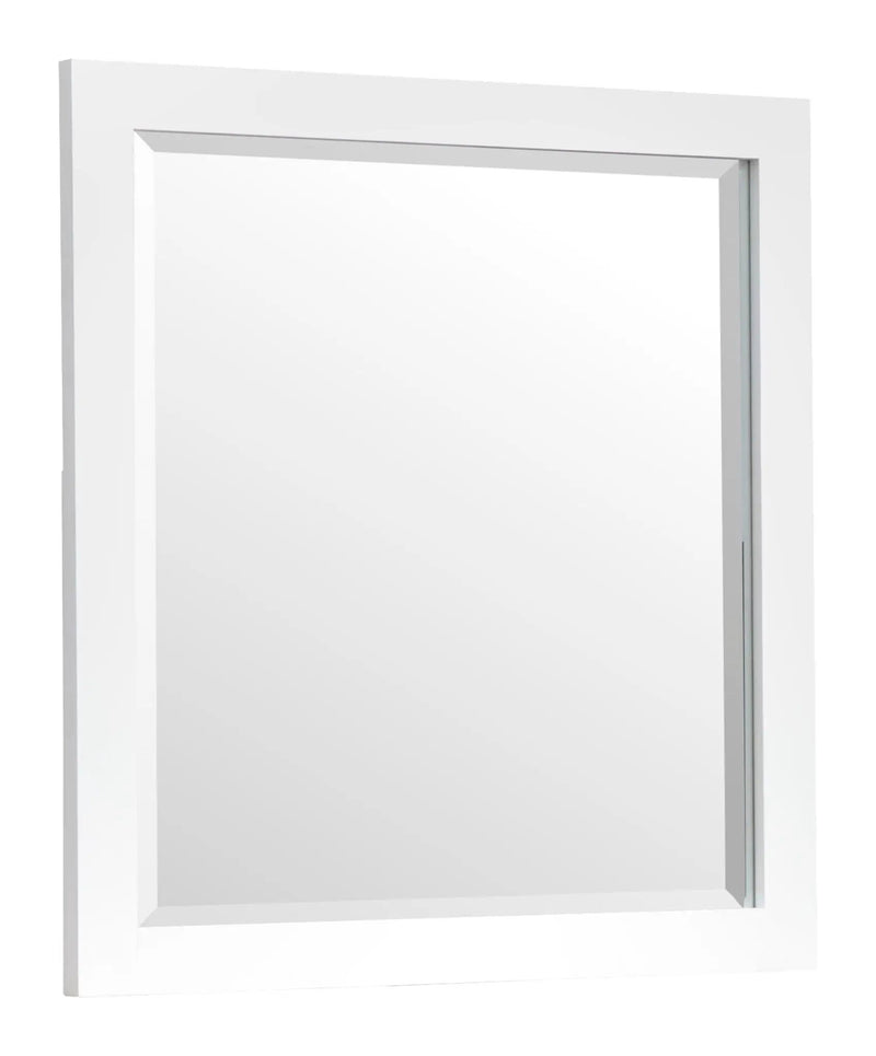 Windmill Harbour - Portrait Mirror - White Whisp And Sand by Unique Piece Furniture