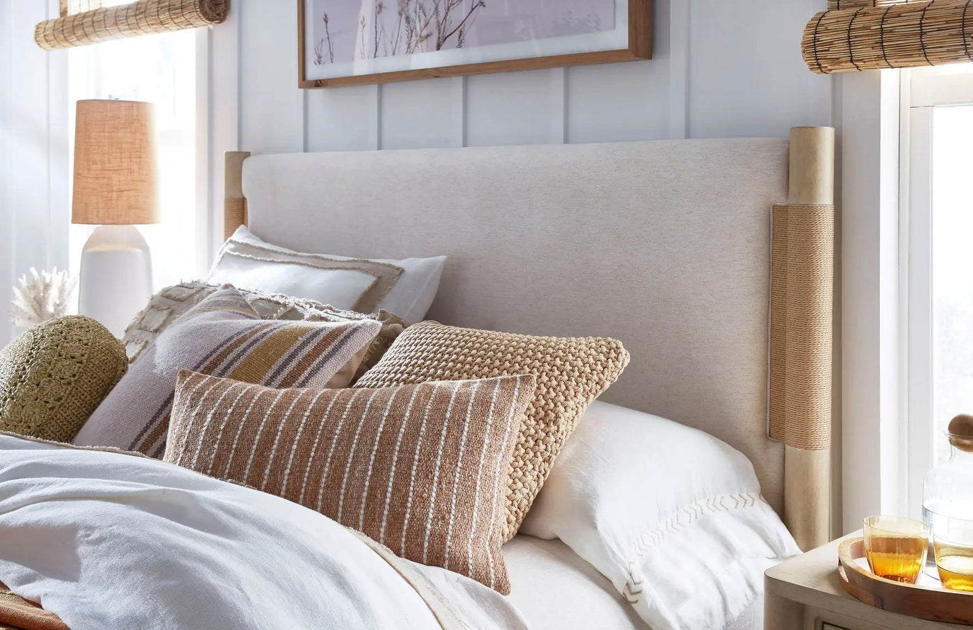 Sunset Cove - Panel Upholstered Bed by Unique Piece Furniture
