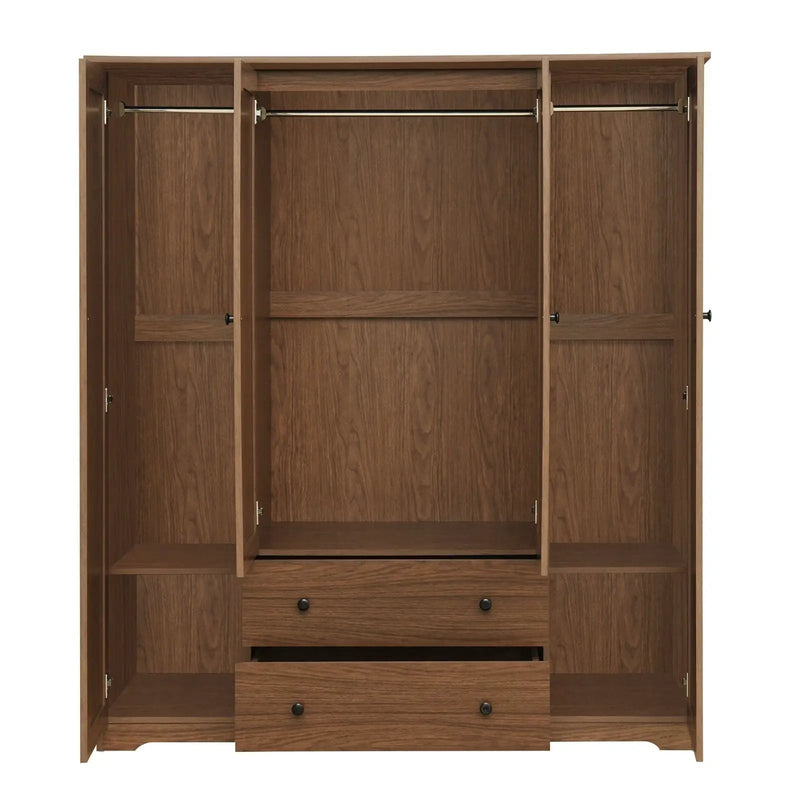 4 Door Wardrobe Armoire With 2 Drawers by Unique Piece Furniture