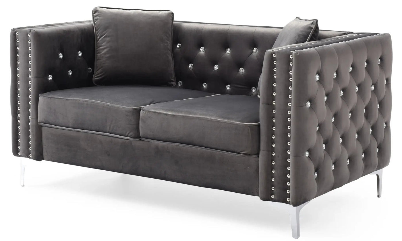 Elegant Track Arm Loveseat by HouseOfZazla