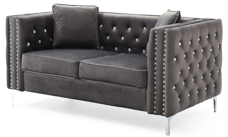 Elegant Track Arm Loveseat by Unique Piece Furniture