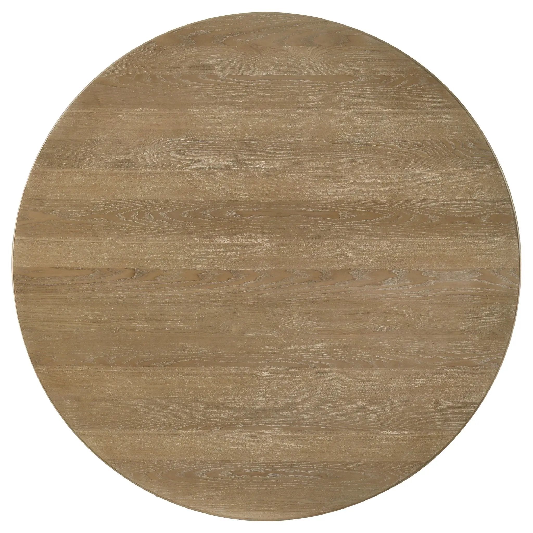 Adina 53-inch Round Wood Dining Table Distressed Light Brown by Unique Piece Furniture