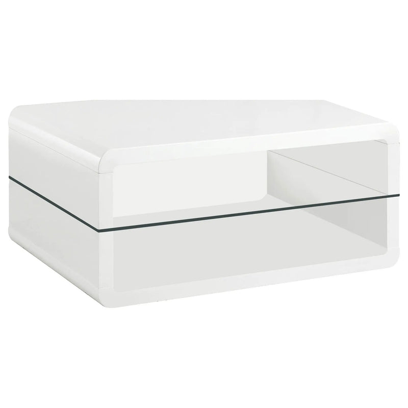 Elana 3-piece Coffee and End Table Set White High Gloss by Unique Piece Furniture