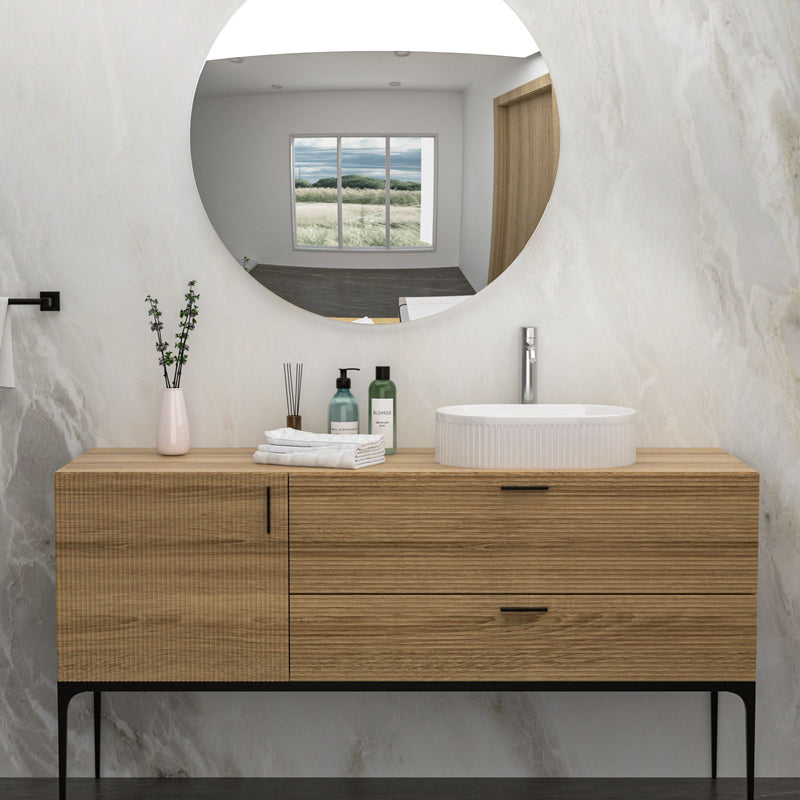Vessel Oval Bathroom Sink - White by HouseOfZazla