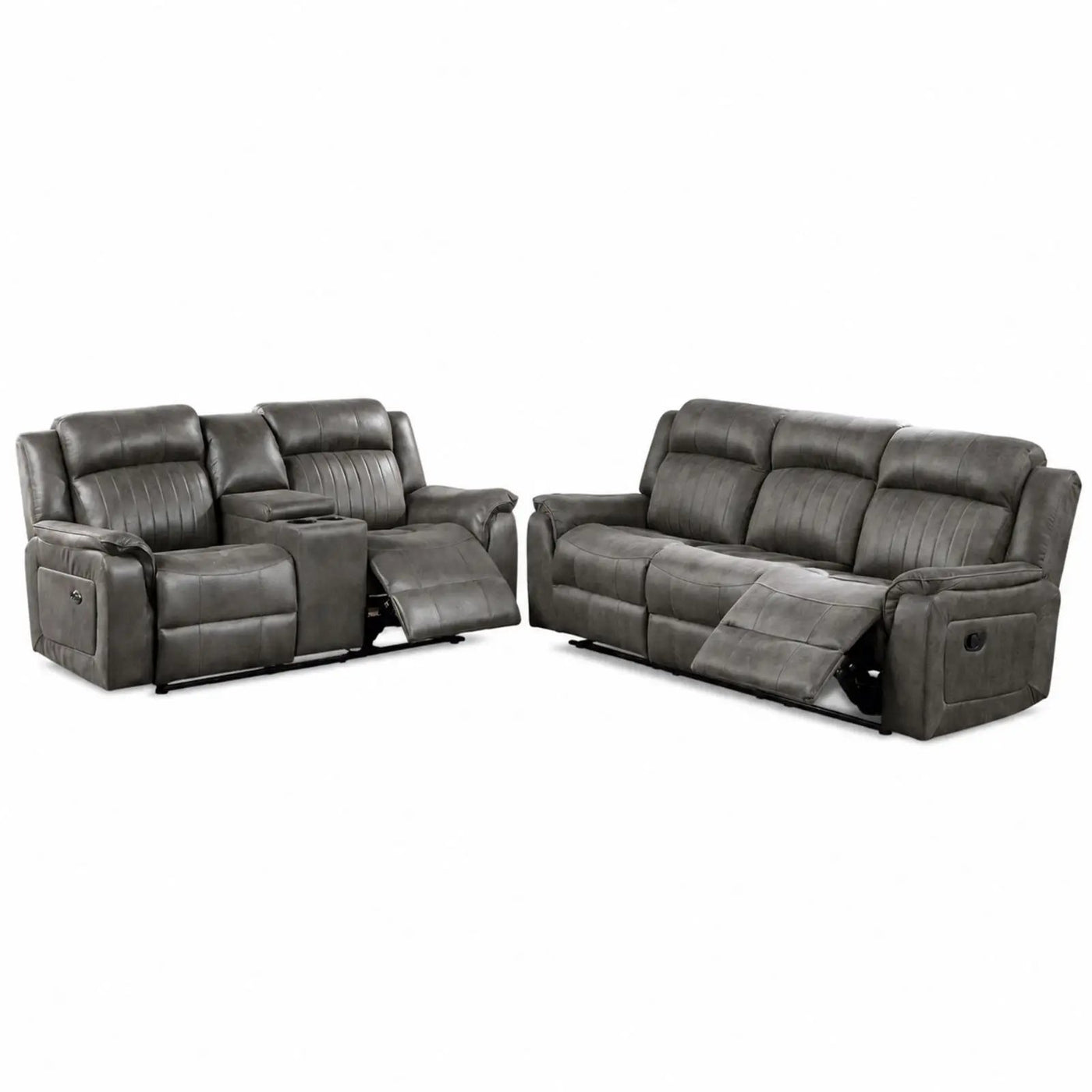 Contemporary Living Room Set, Horizontal And Vertical Tufting by HouseOfZazla