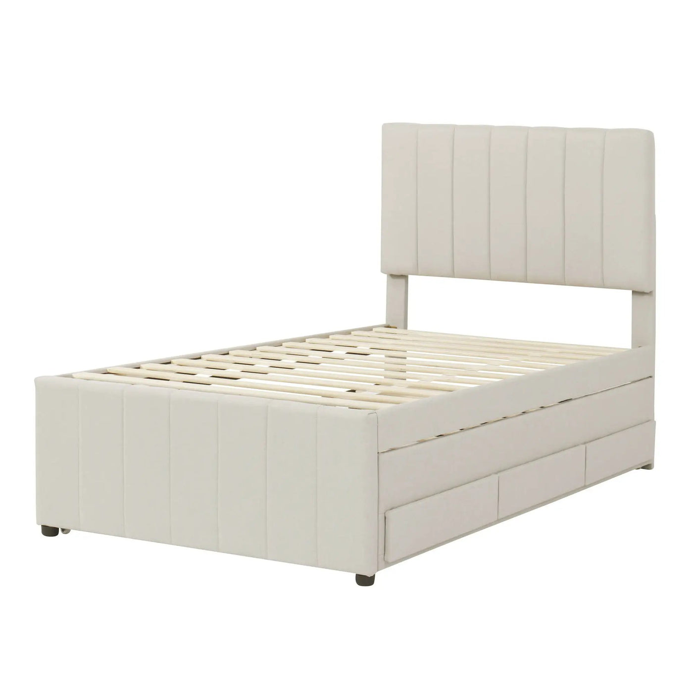 Upholstered Design Platform Bed With Trundle by HouseOfZazla