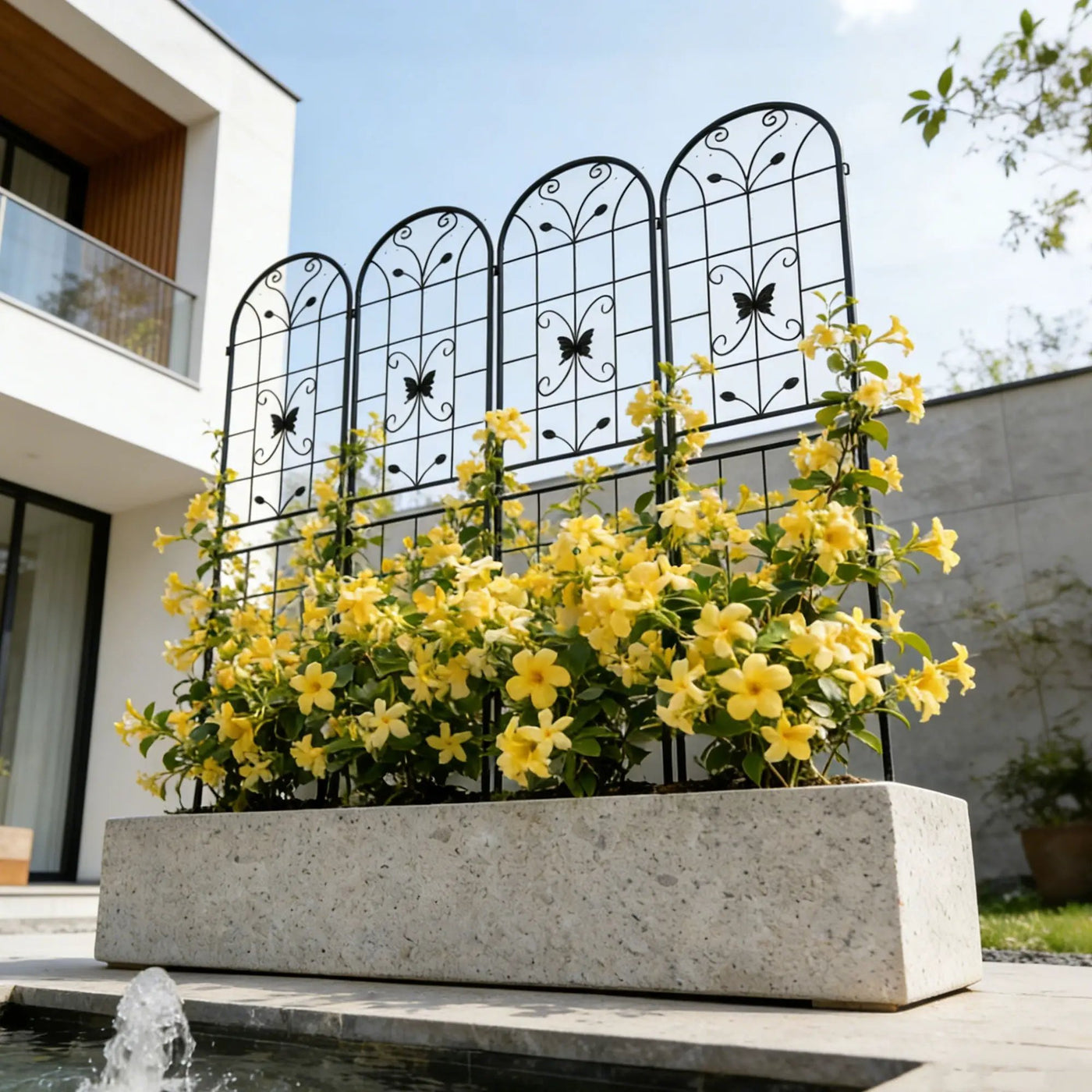 Garden Metal Trellis Rustproof Trellis For Climbing Plants Outdoor Flower Support by Unique Piece Furniture