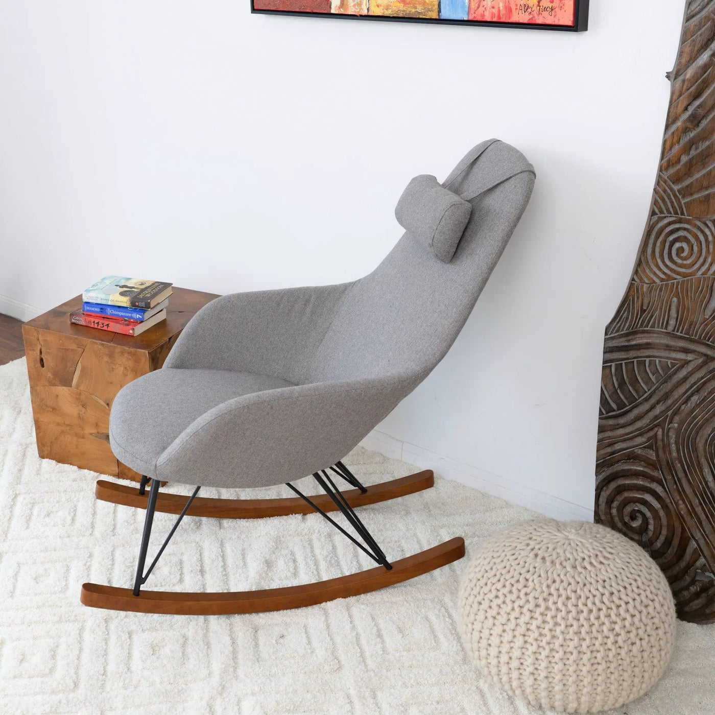 Chloe - Mid Century Modern Rocker Livingroom And Bedroom Chair by HouseOfZazla