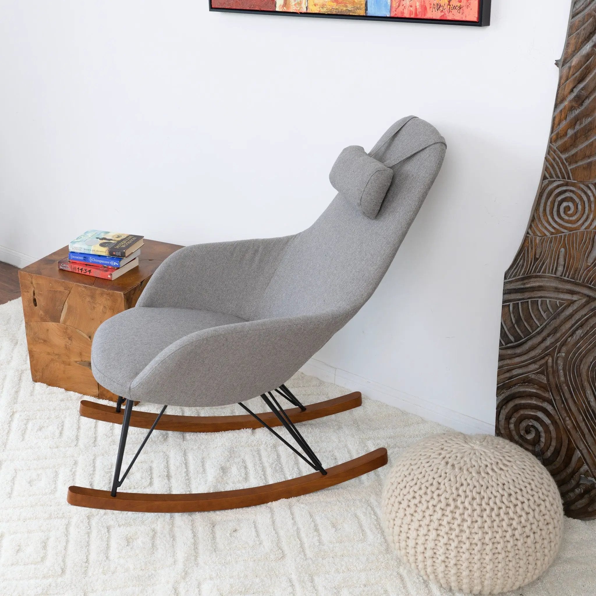 Chloe - Mid Century Modern Rocker Livingroom And Bedroom Chair by HouseOfZazla