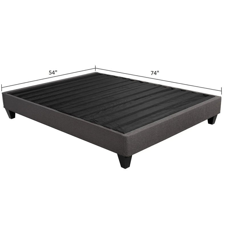 14" Upholstered Platform Bed Base, Mattress Foundation by Unique Piece Furniture