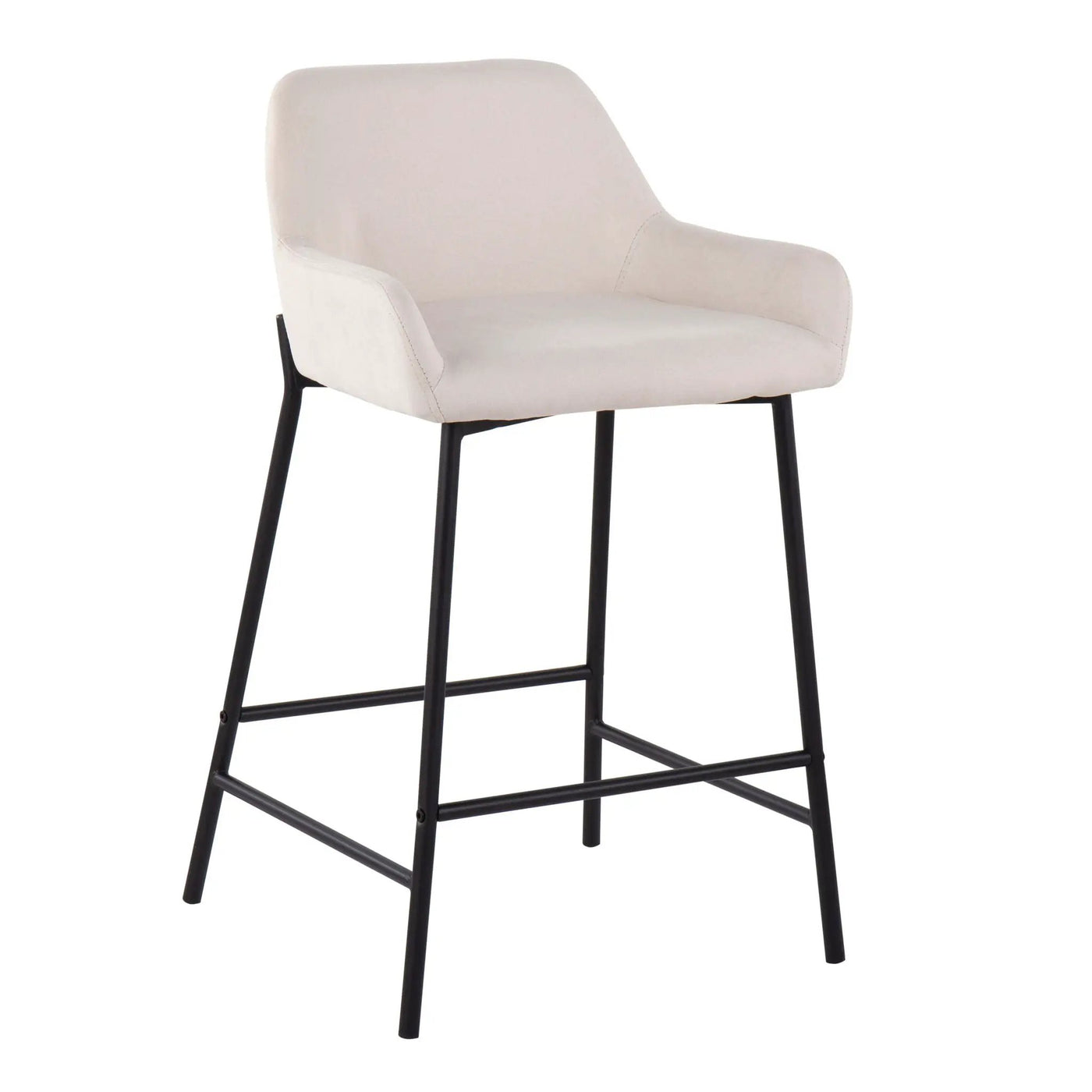 Daniella - Industrial Fixed Height Counter Stool (Set of 2) by HouseOfZazla